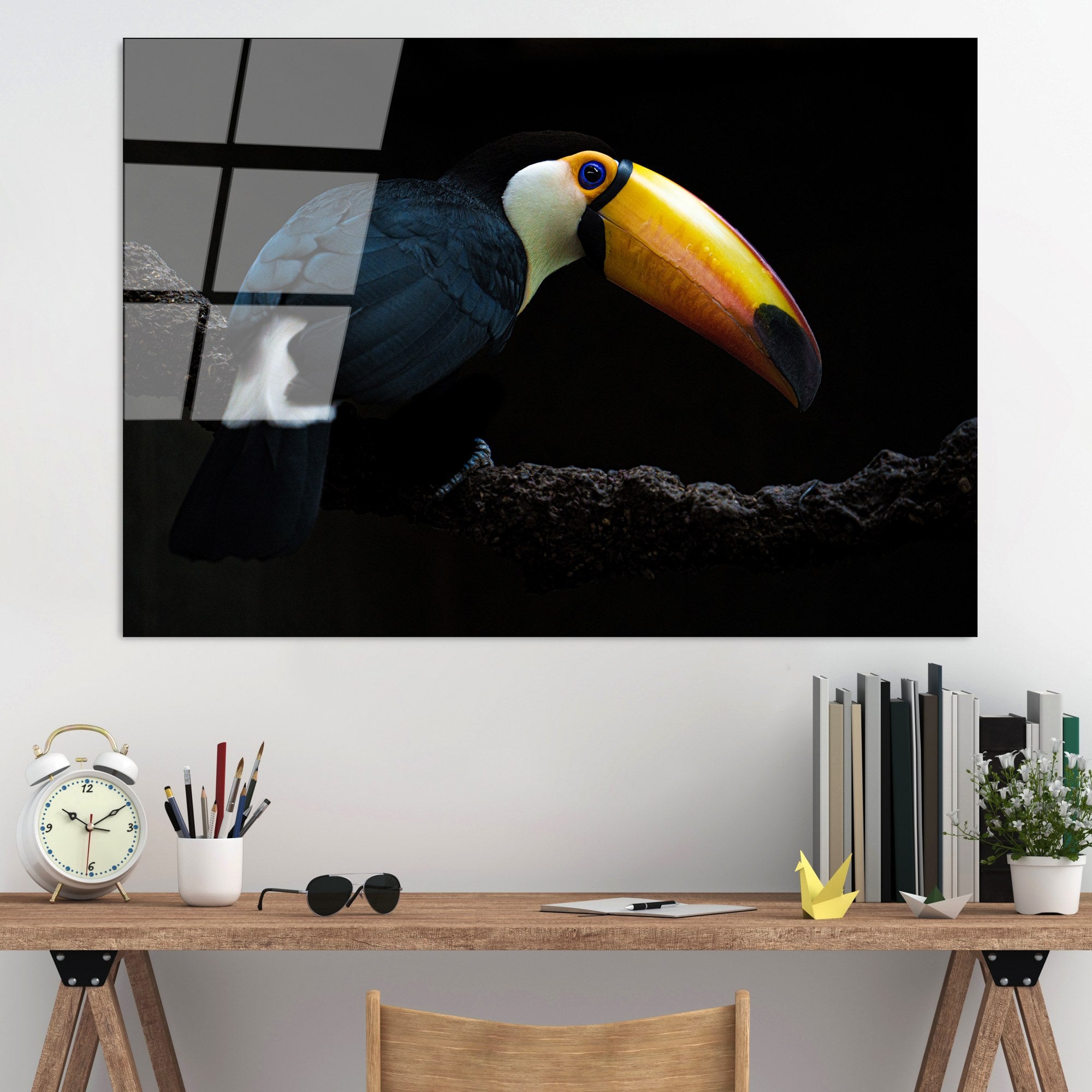 Quadro Decorativo em Vidro Temperado 100% UV-156, Multicolor, 70 x 100 cm (4 mm)