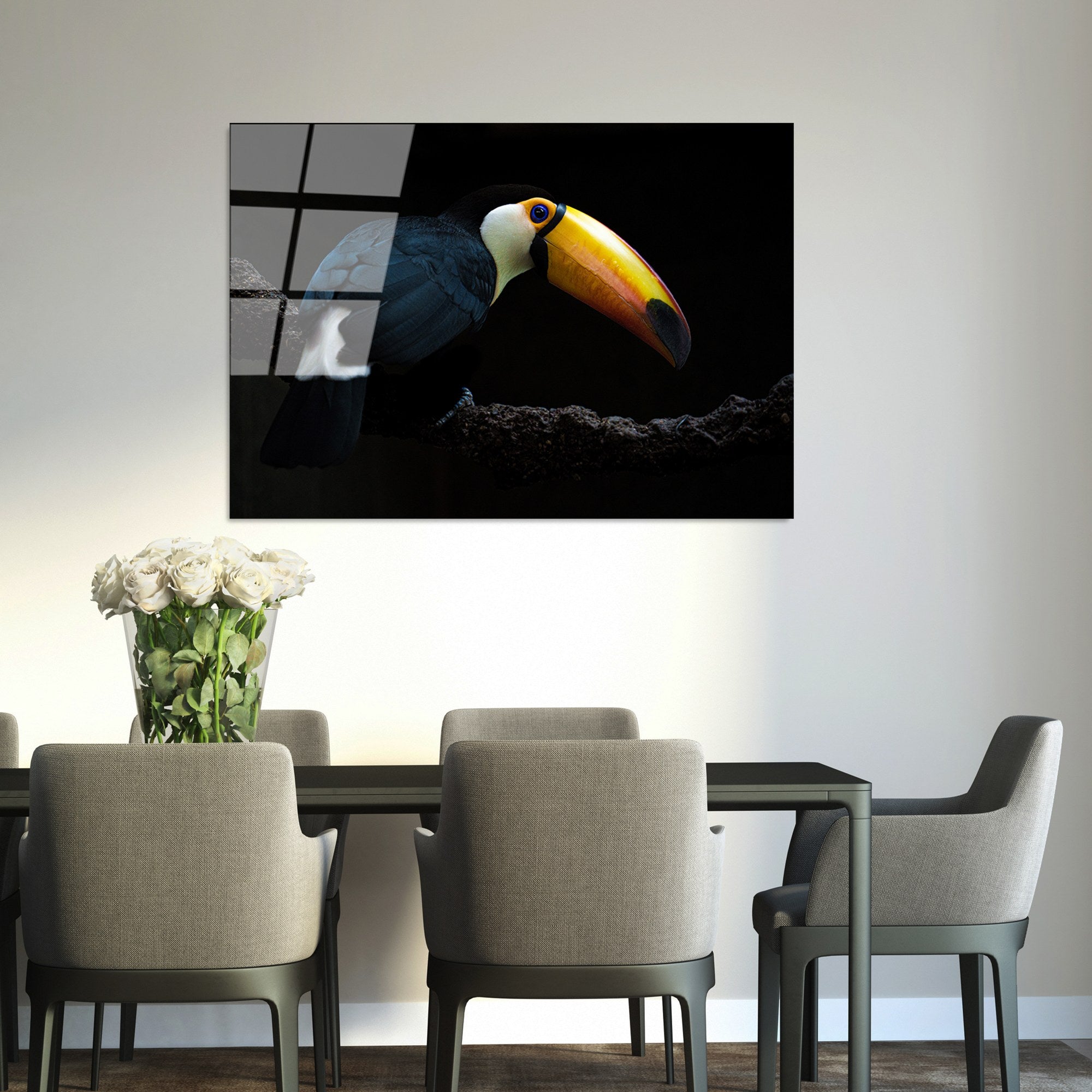 Quadro Decorativo em Vidro Temperado 100% UV-156, Multicolor, 70 x 100 cm (4 mm)