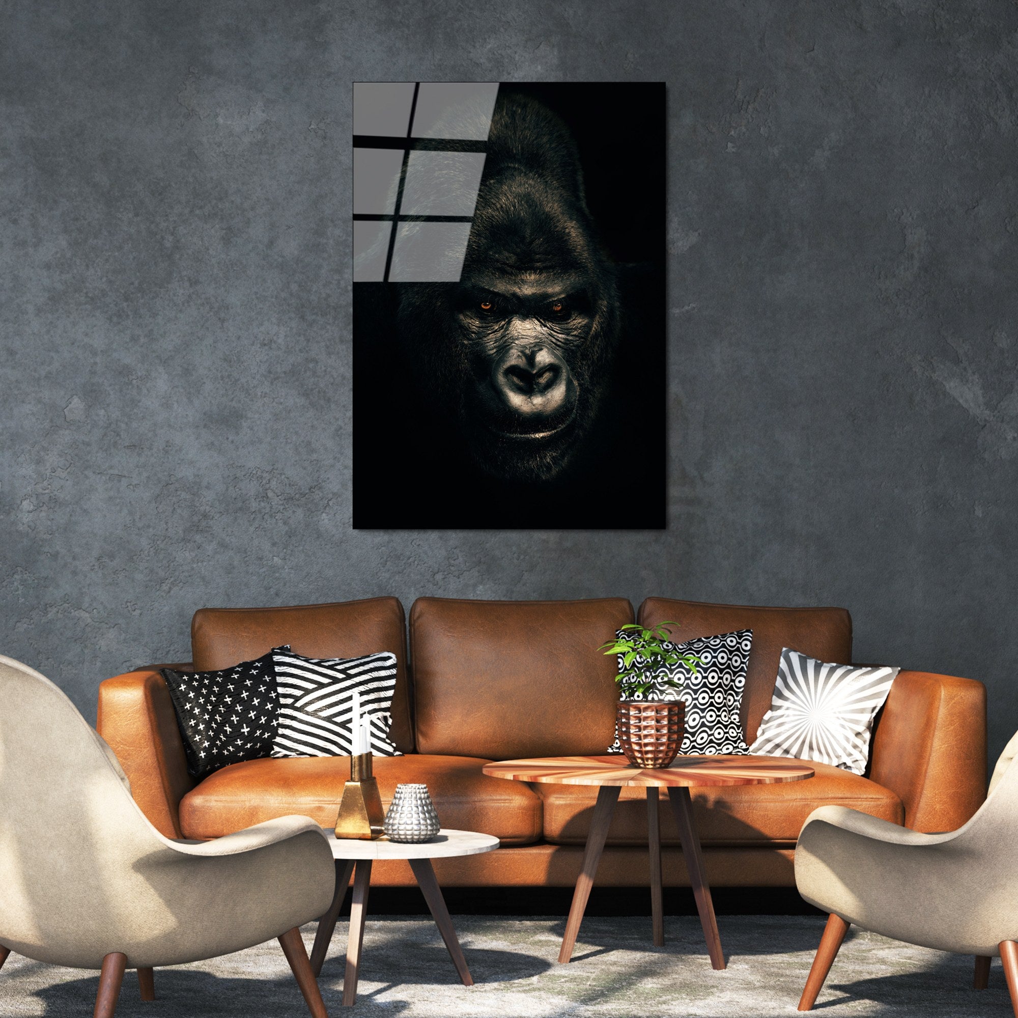 Quadro Decorativo em Vidro Temperado UV-160 (70 x 100 cm), Multicolor, Espessura 4 mm