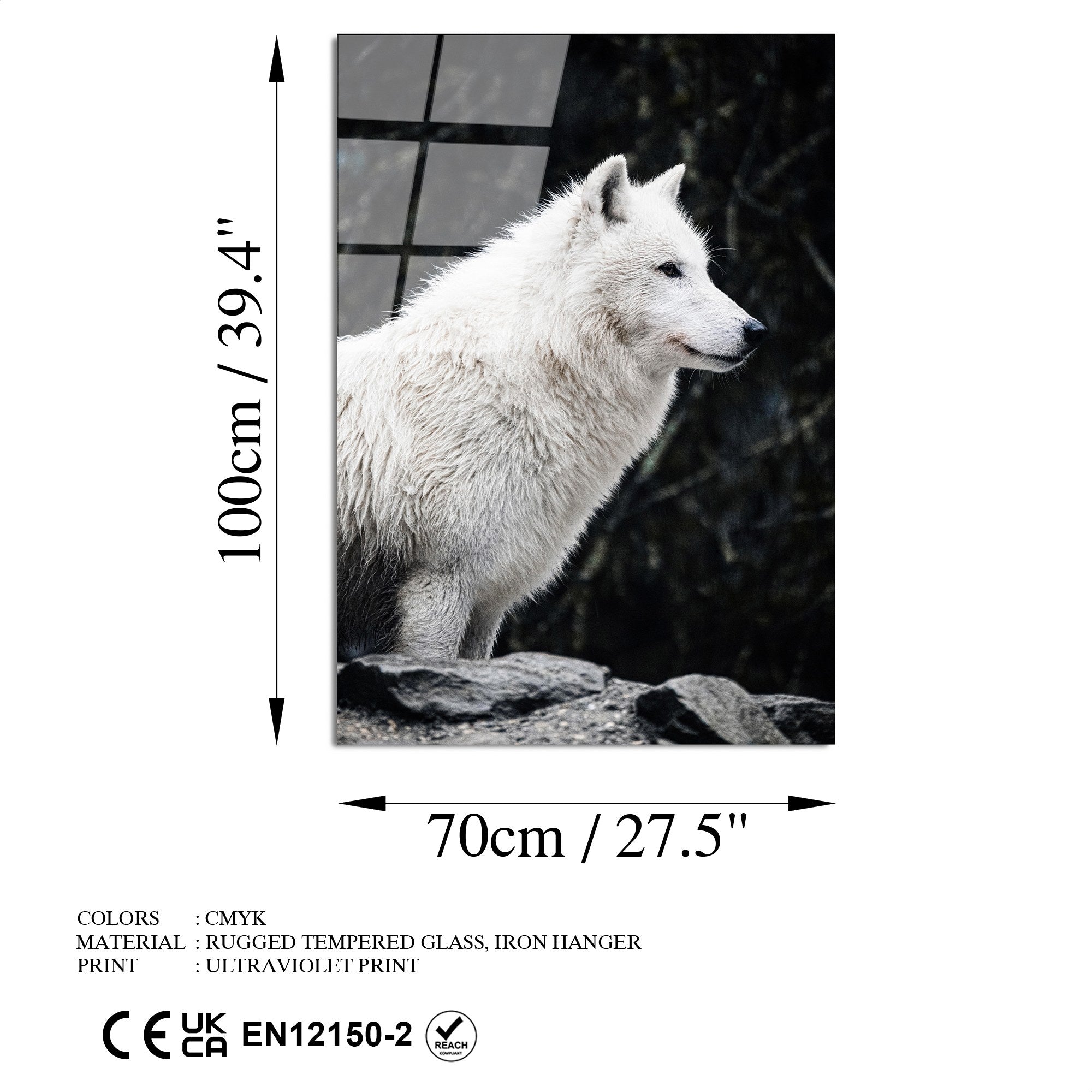 Quadro Decorativo 100% Vidro Temperado Multicolor 70 x 100 cm (4 mm) – UV-161