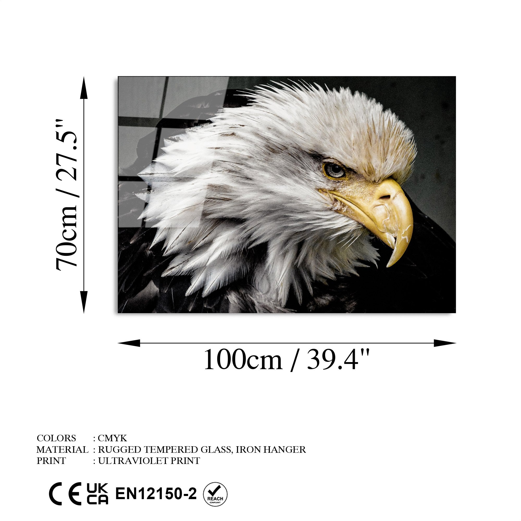 Quadro Decorativo em Vidro Temperado UV-162, Multicolor, 70 x 100 cm (4 mm) – Ref. 123BZM1225