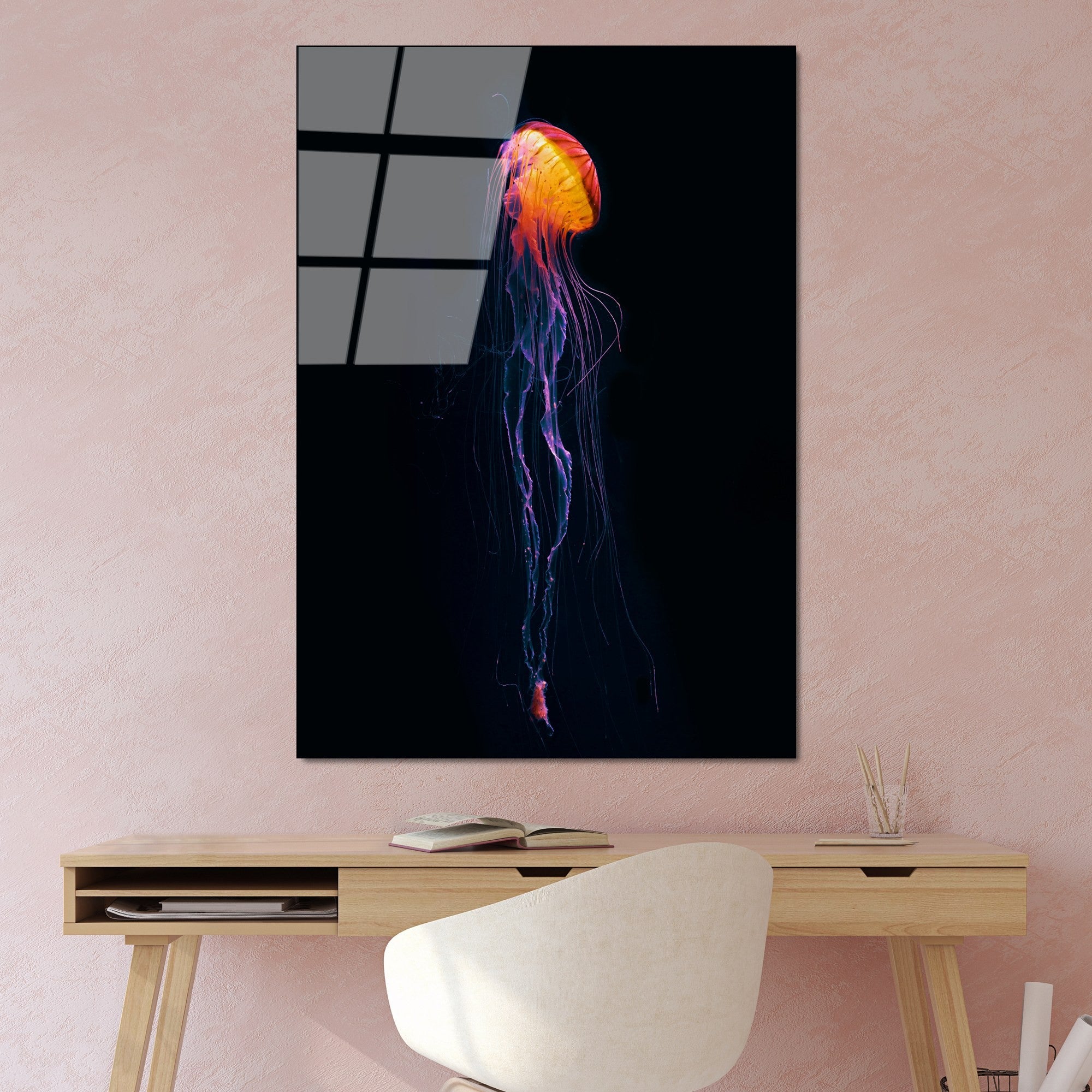 Quadro Decorativo em Vidro Temperado UV-163, Multicolor, 70 x 100 cm, 4 mm, 100% Vidro Temperado