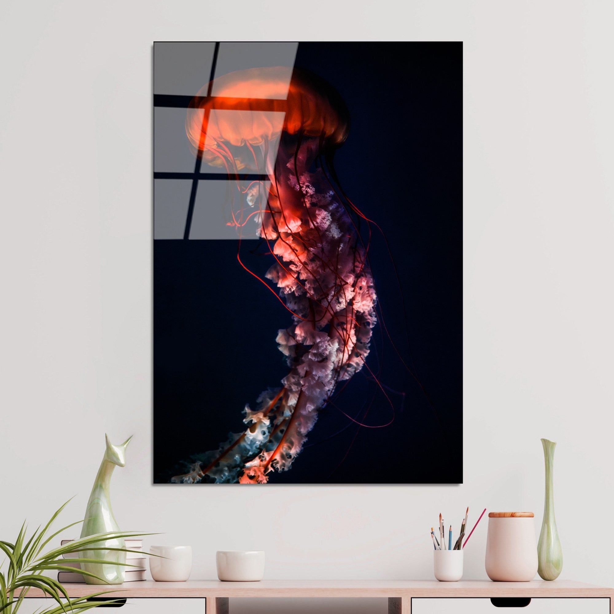 Quadro Decorativo em Vidro Temperado 100% (4 mm) UV-165 – 70 x 100 cm – Multicolor