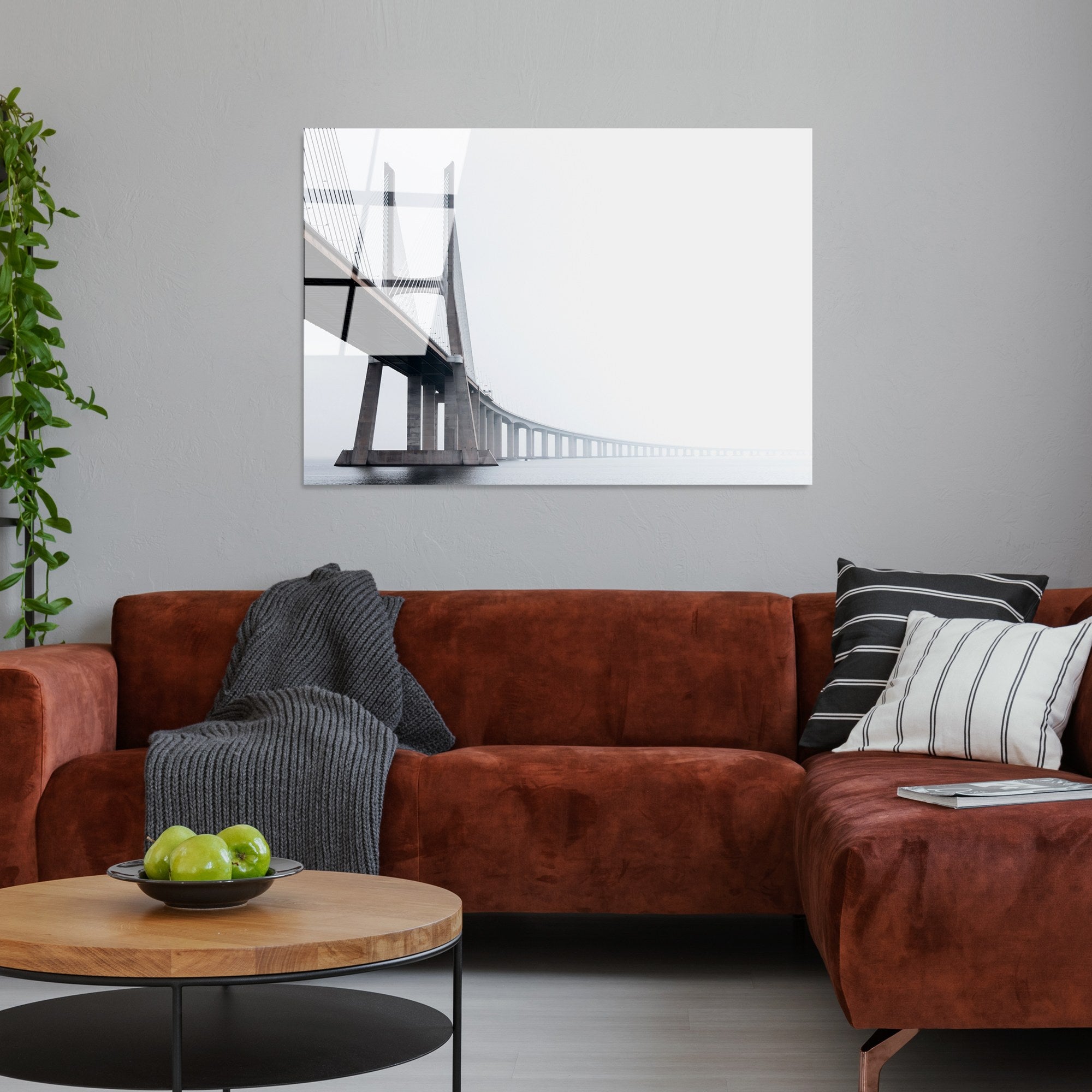 Quadro Decorativo em Vidro Temperado 100% (4 mm) UV-172, 70 x 100 cm, Multicolor