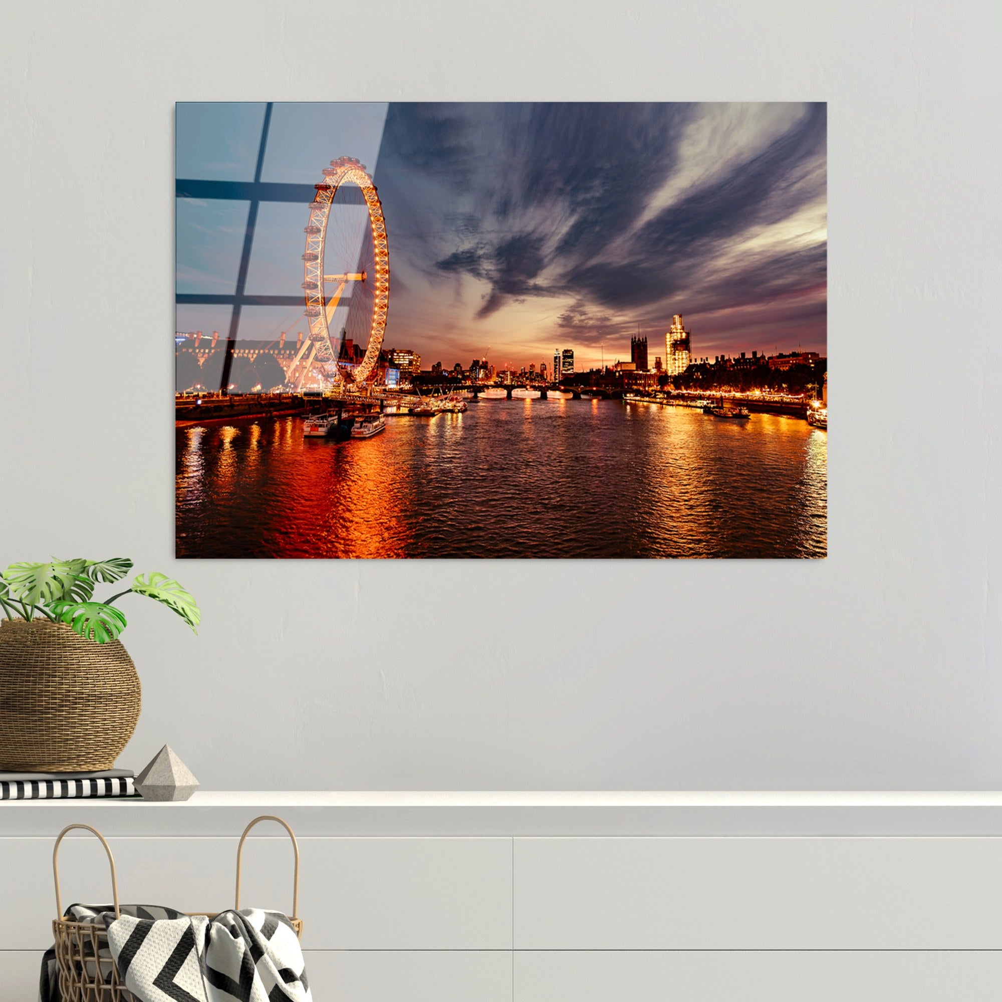 Quadro Decorativo em Vidro Temperado 70x100 cm (4 mm) Multicolor – UV-174