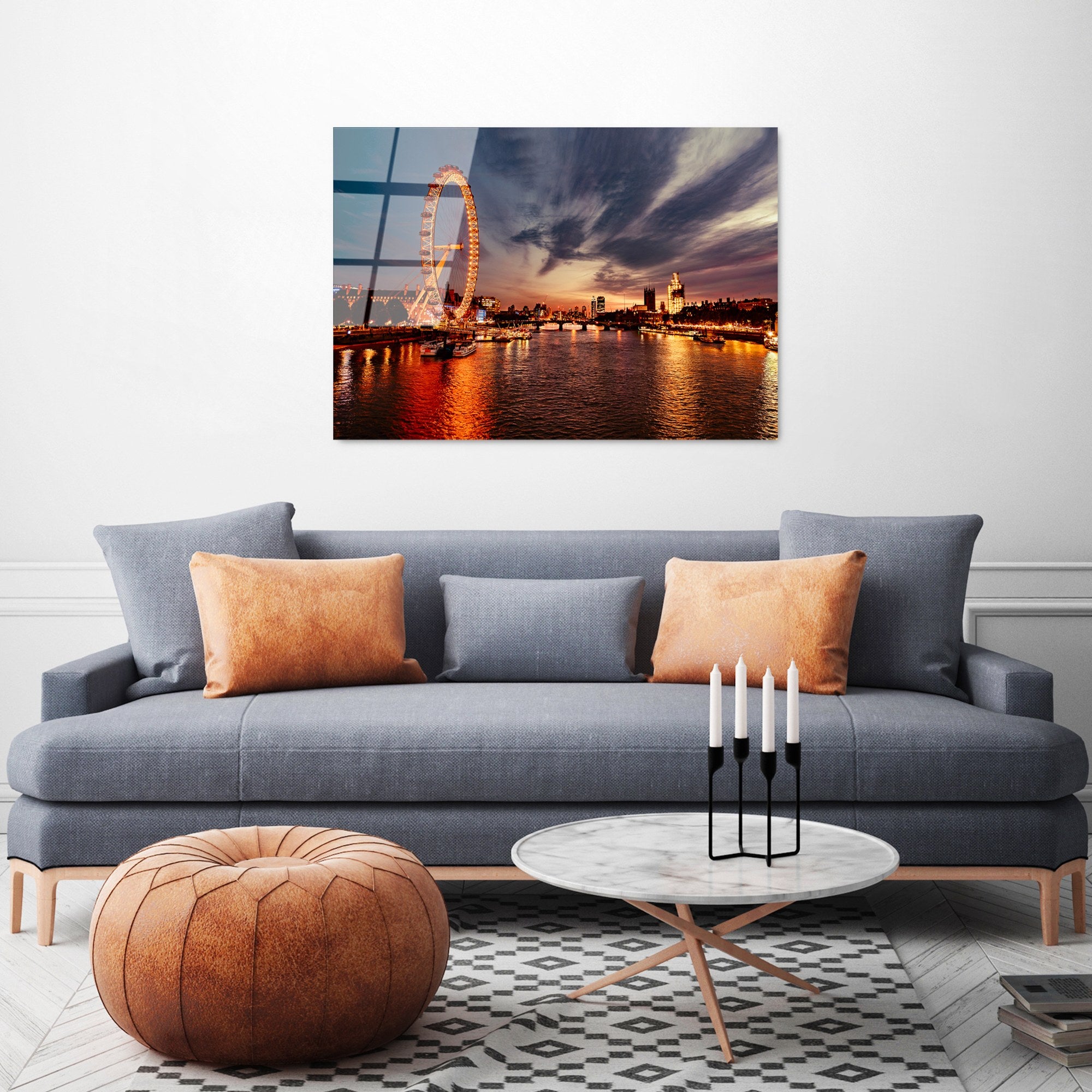 Quadro Decorativo em Vidro Temperado 70x100 cm (4 mm) Multicolor – UV-174