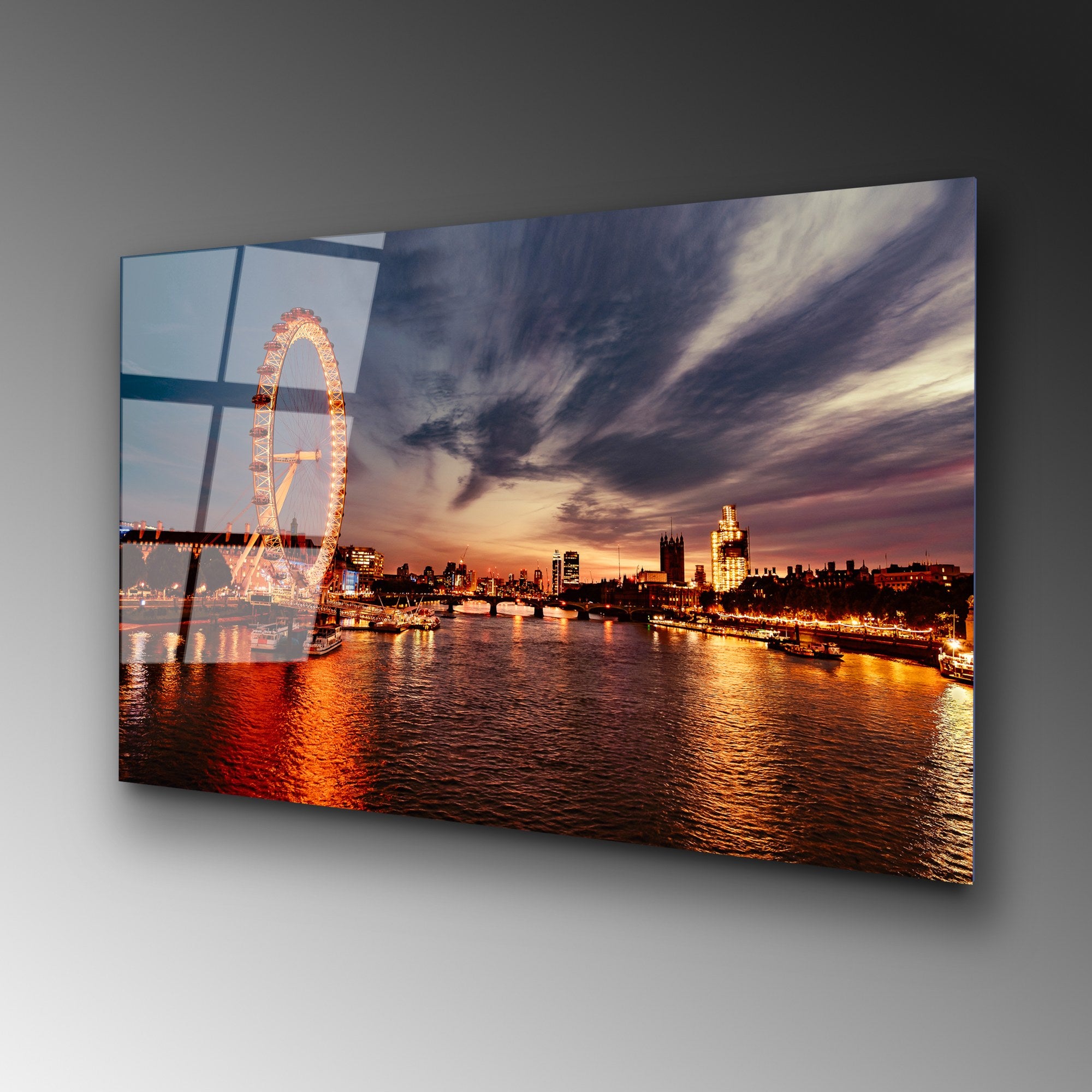 Quadro Decorativo em Vidro Temperado 70x100 cm (4 mm) Multicolor – UV-174