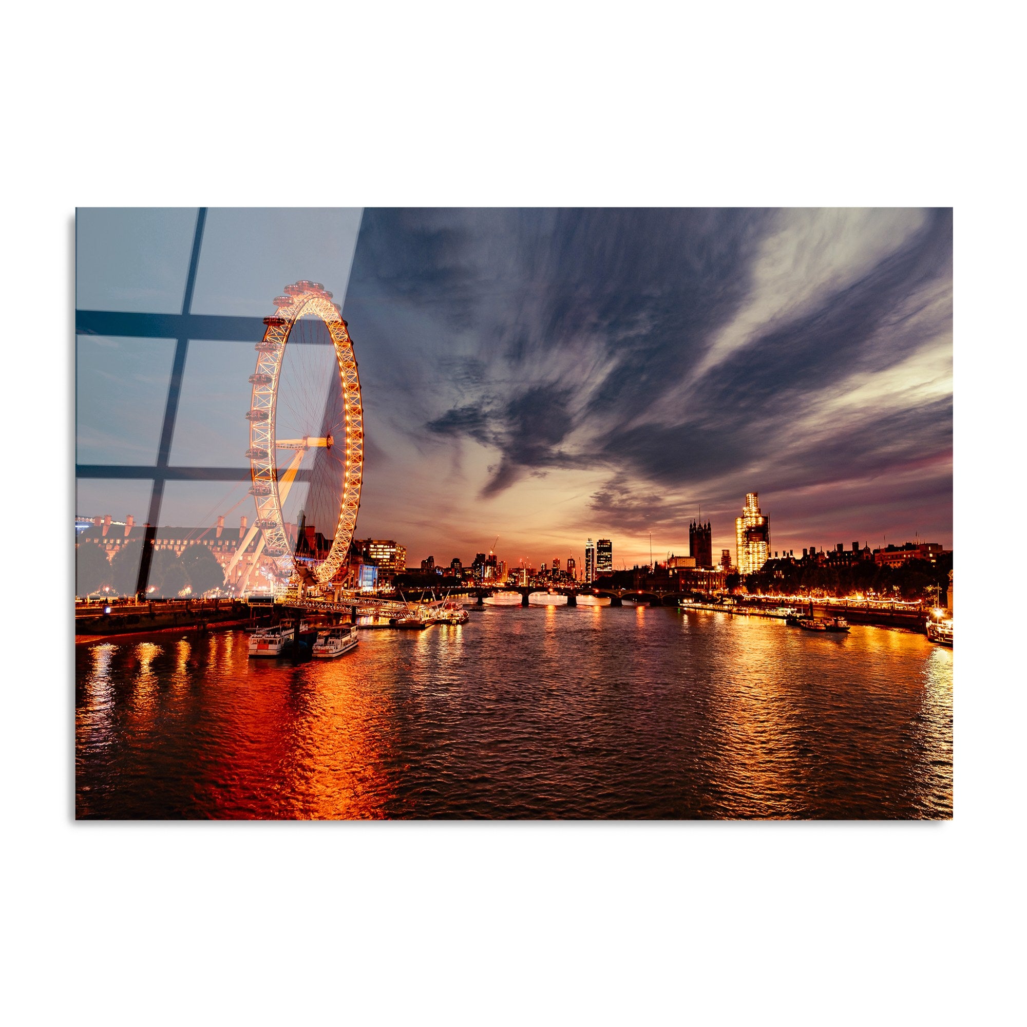 Quadro Decorativo em Vidro Temperado 70x100 cm (4 mm) Multicolor – UV-174