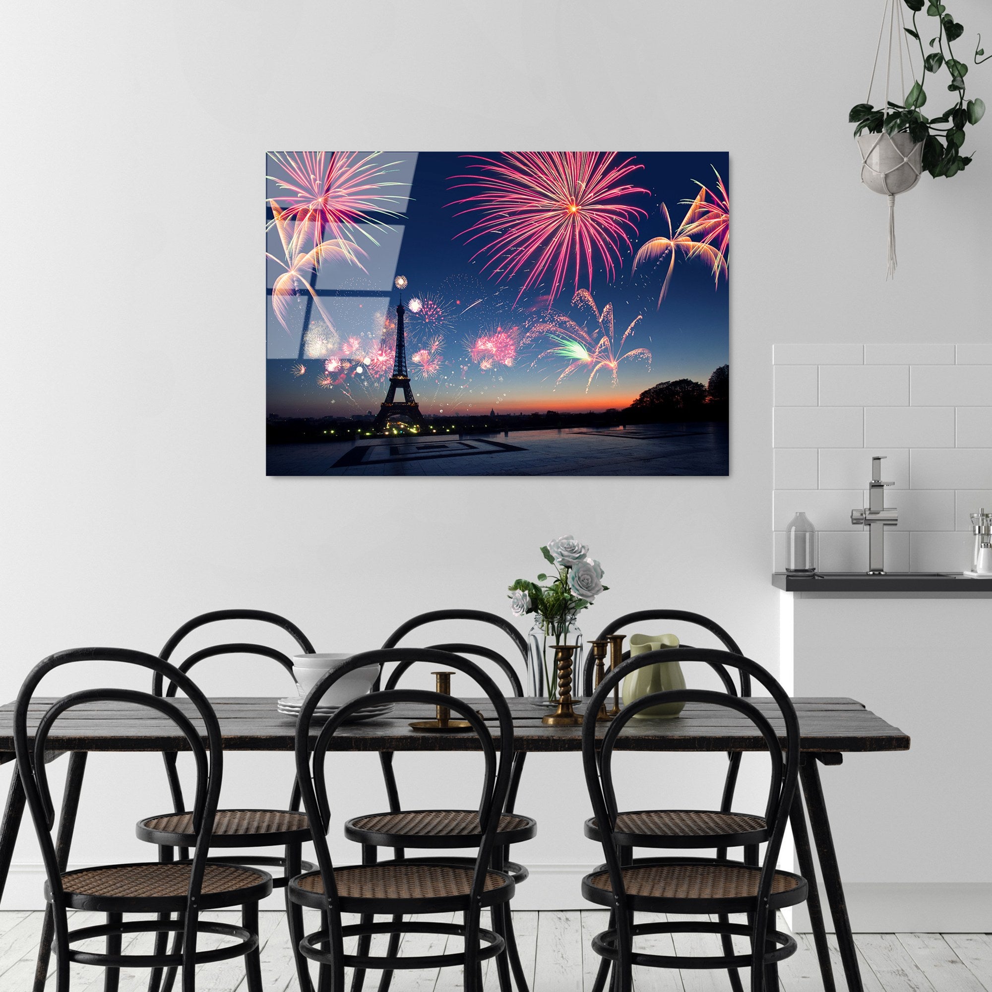 Quadro Decorativo em Vidro Temperado UV-175, Multicolor, 70 x 100 cm, 4 mm