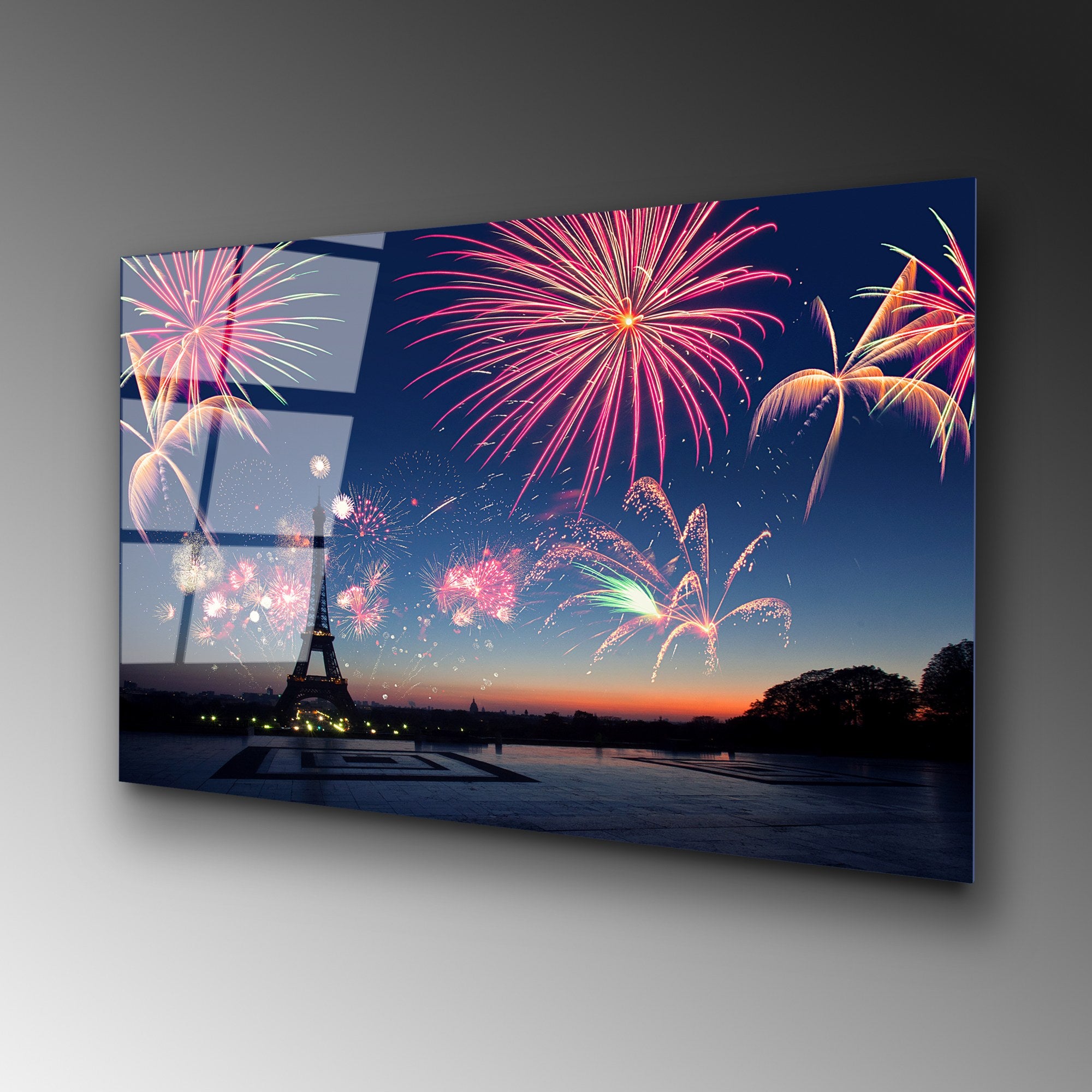 Quadro Decorativo em Vidro Temperado UV-175, Multicolor, 70 x 100 cm, 4 mm