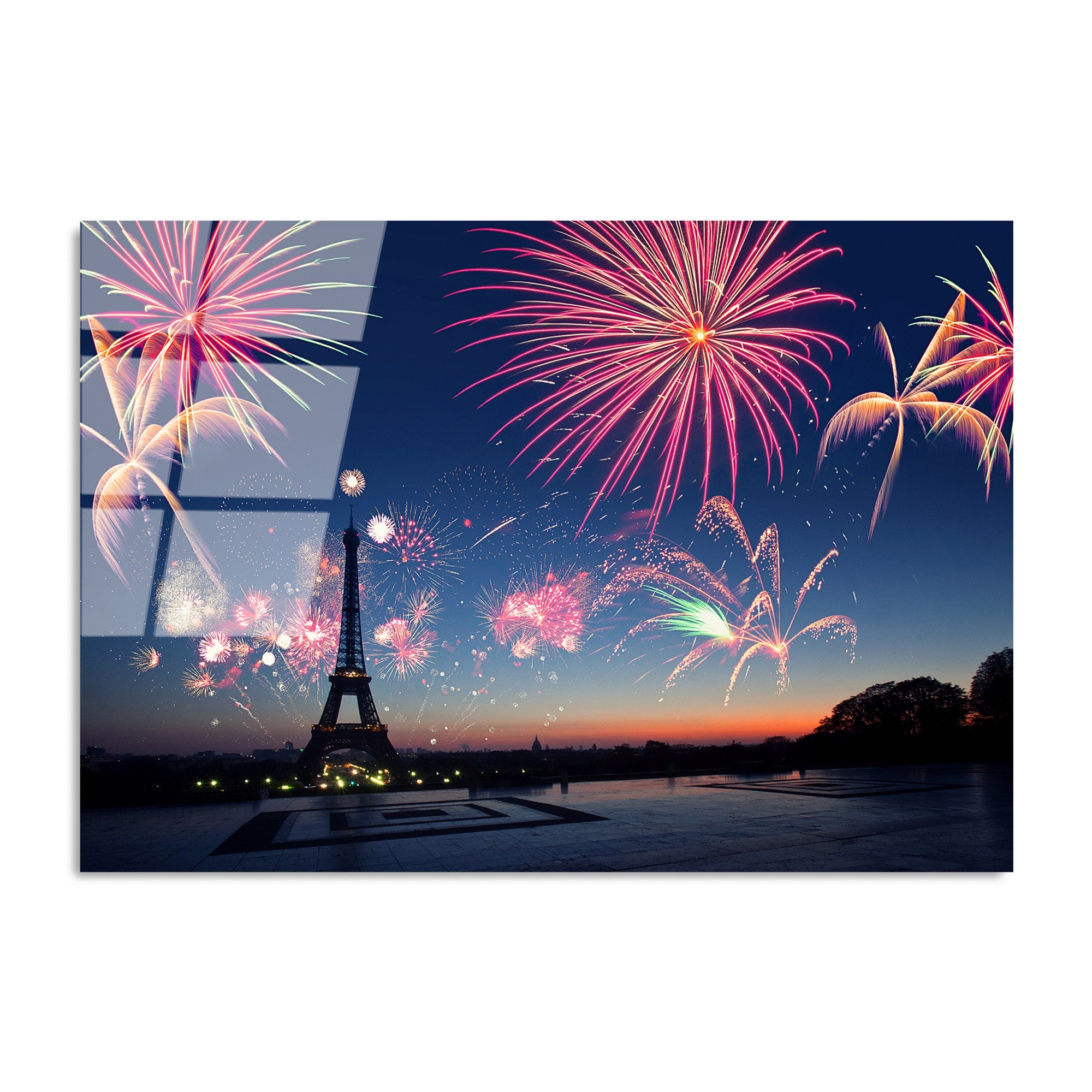 Quadro Decorativo em Vidro Temperado UV-175, Multicolor, 70 x 100 cm, 4 mm