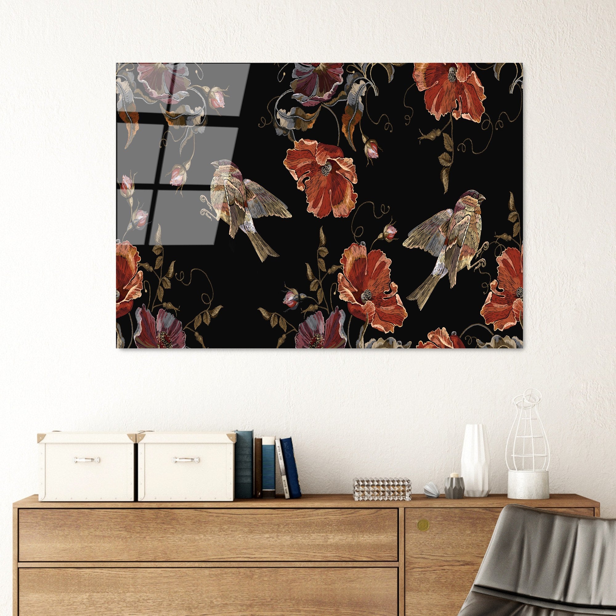 Quadro Decorativo em Vidro Temperado 70 x 100 cm (4 mm) – Multicolor | UV-178