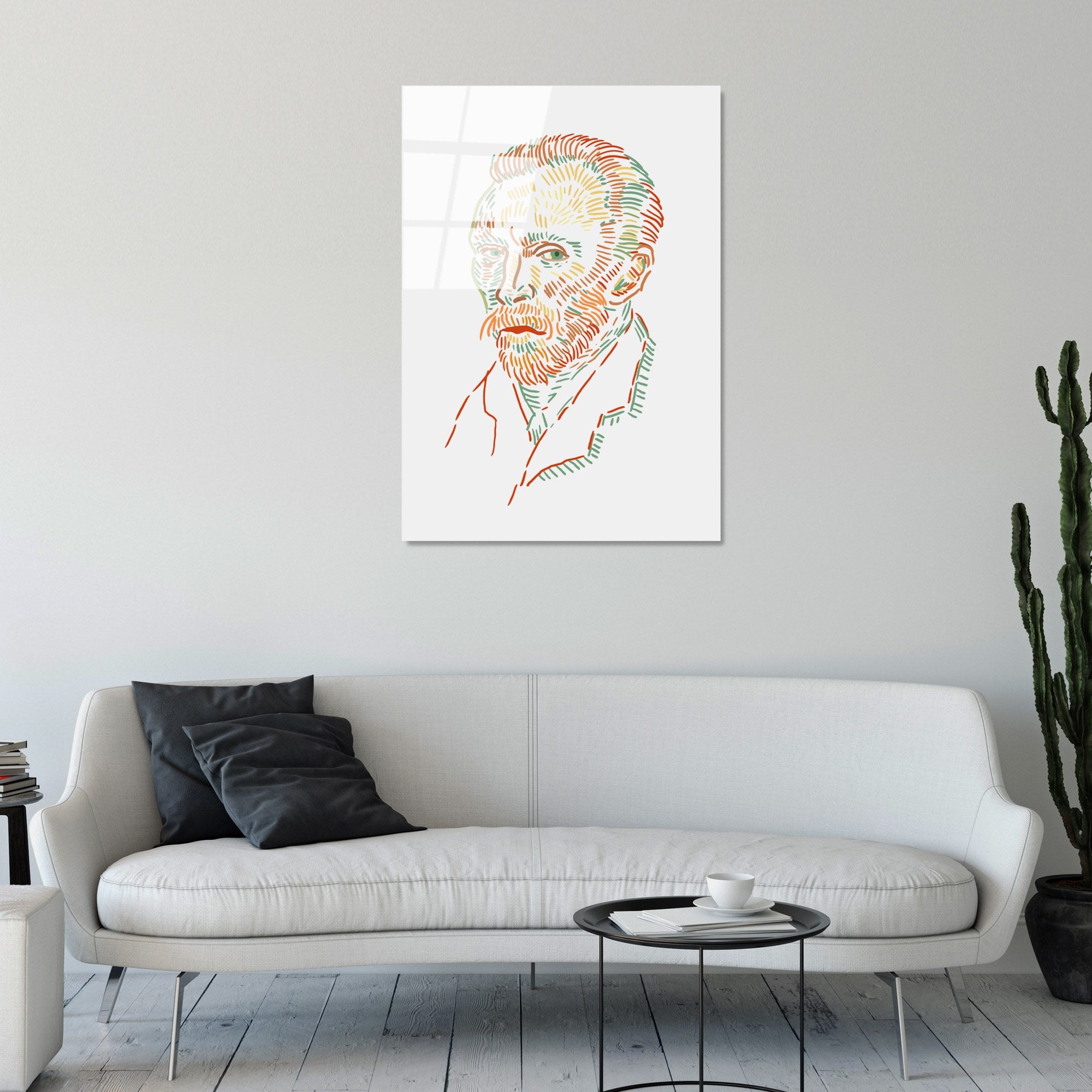 Quadro Decorativo em Vidro Temperado Multicolor UV-182 (70 x 100 cm, 4 mm)