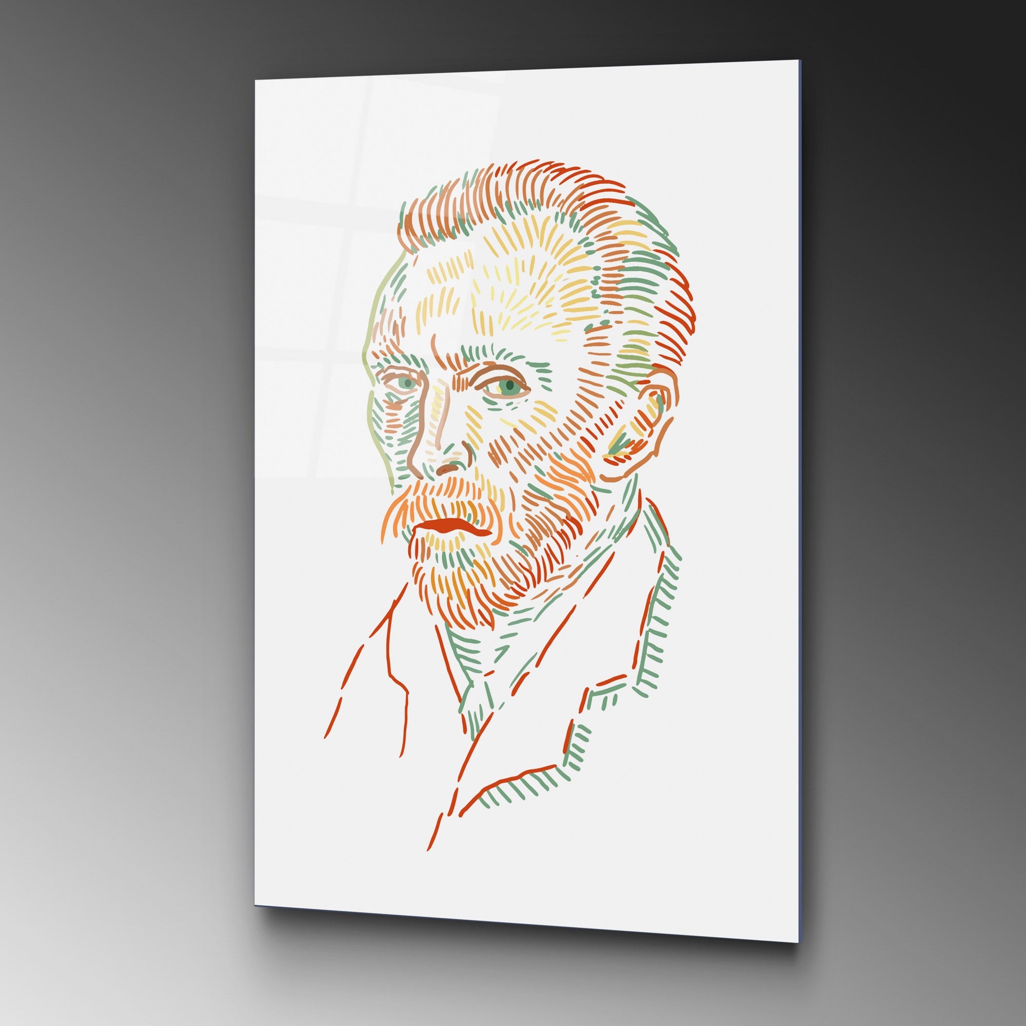 Quadro Decorativo em Vidro Temperado Multicolor UV-182 (70 x 100 cm, 4 mm)