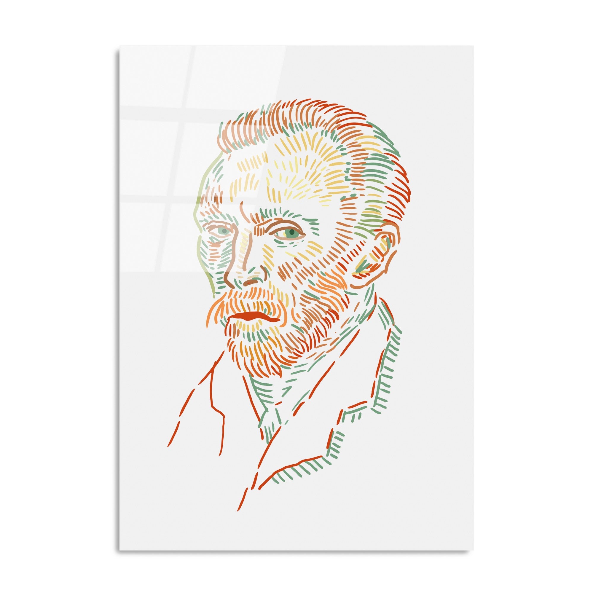 Quadro Decorativo em Vidro Temperado Multicolor UV-182 (70 x 100 cm, 4 mm)