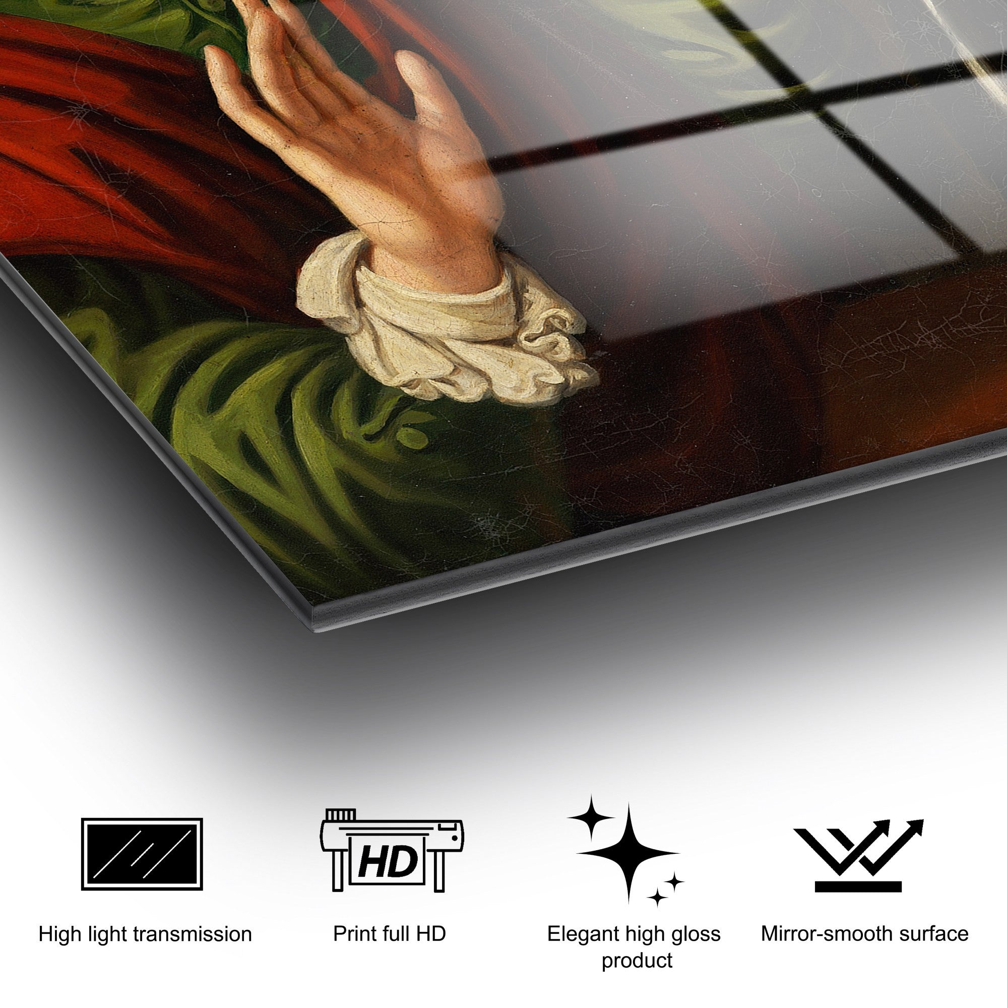 Quadro Decorativo em Vidro Temperado UV-184, Multicolor, 70x100 cm, 4 mm