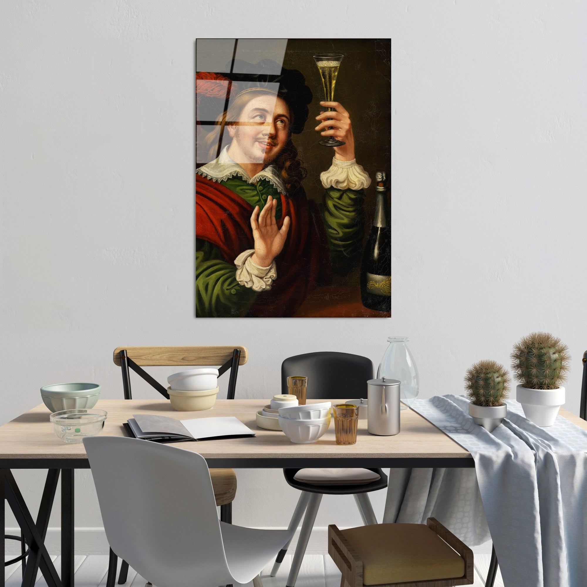 Quadro Decorativo em Vidro Temperado UV-184, Multicolor, 70x100 cm, 4 mm