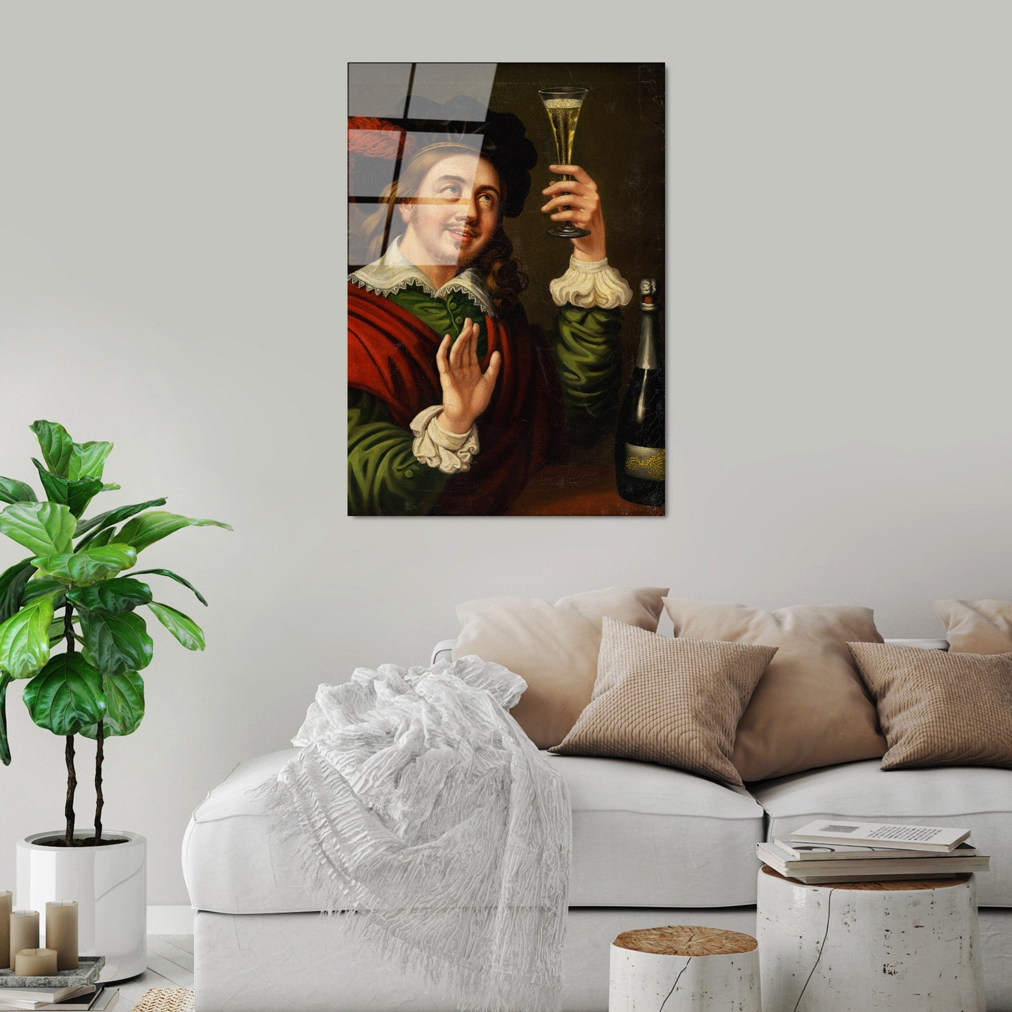 Quadro Decorativo em Vidro Temperado UV-184, Multicolor, 70x100 cm, 4 mm