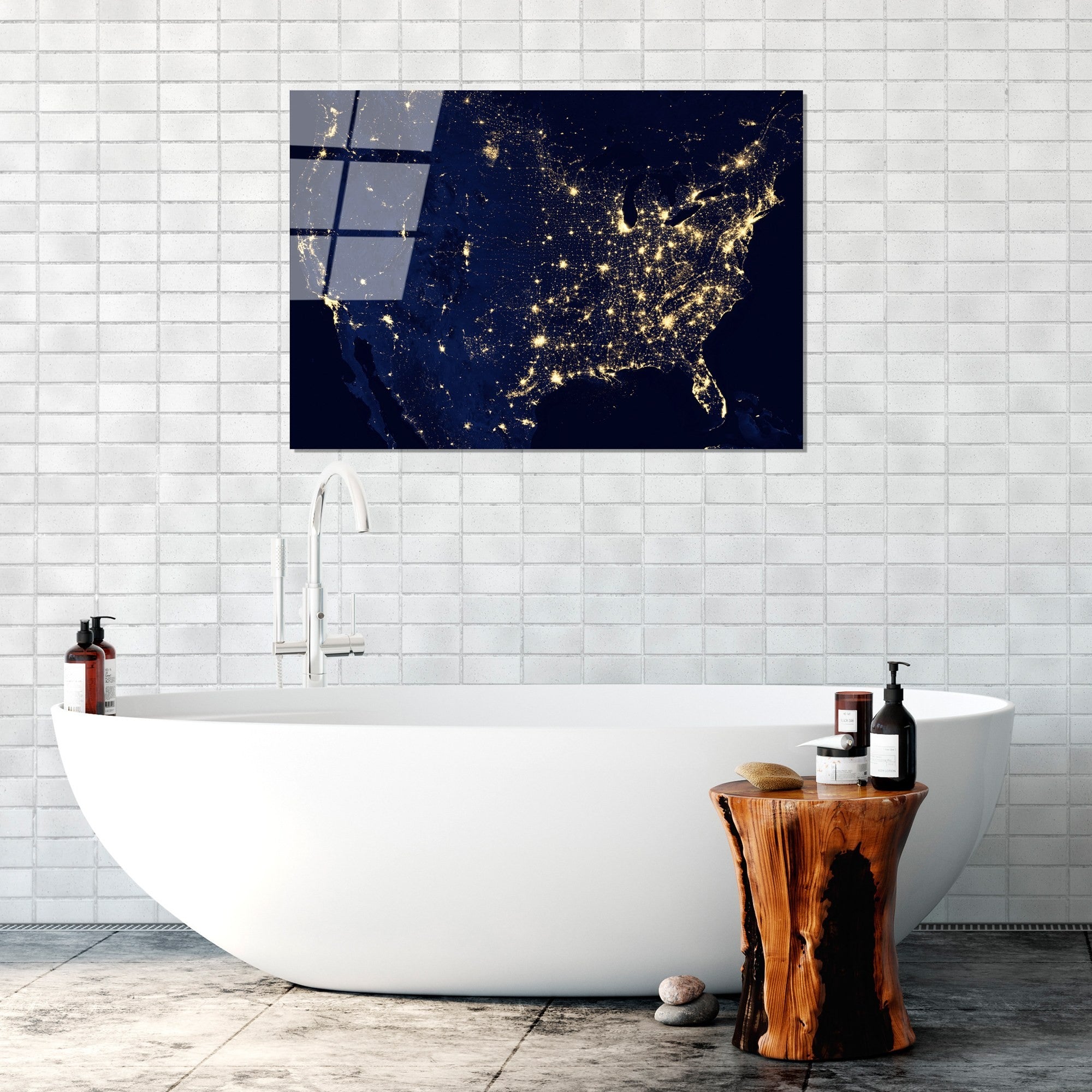 Quadro Decorativo em Vidro Temperado 4 mm Multicolor 70 x 100 cm – UV-190