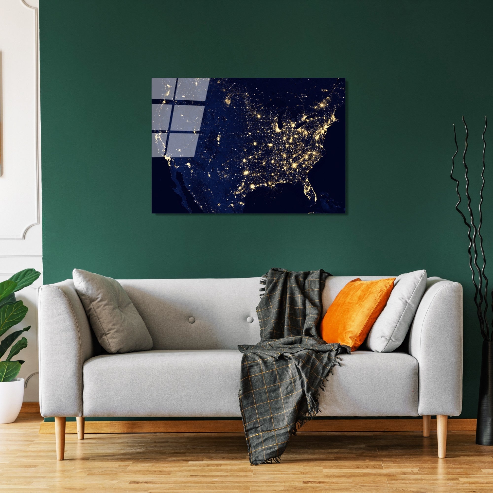 Quadro Decorativo em Vidro Temperado 4 mm Multicolor 70 x 100 cm – UV-190