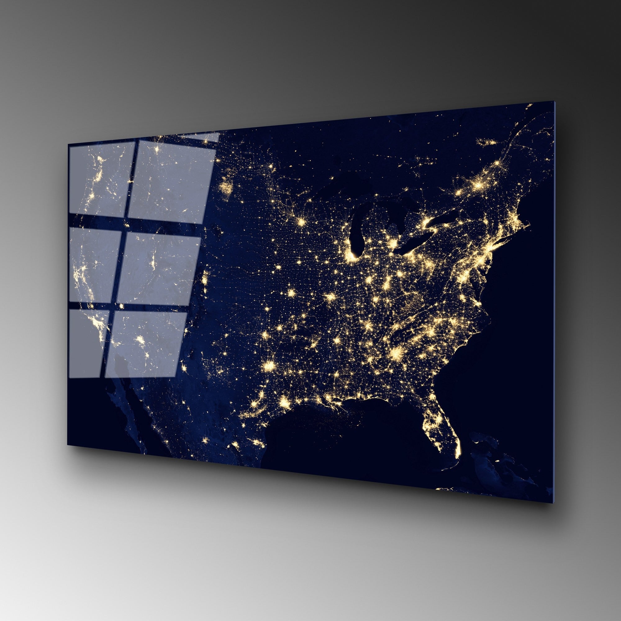 Quadro Decorativo em Vidro Temperado 4 mm Multicolor 70 x 100 cm – UV-190