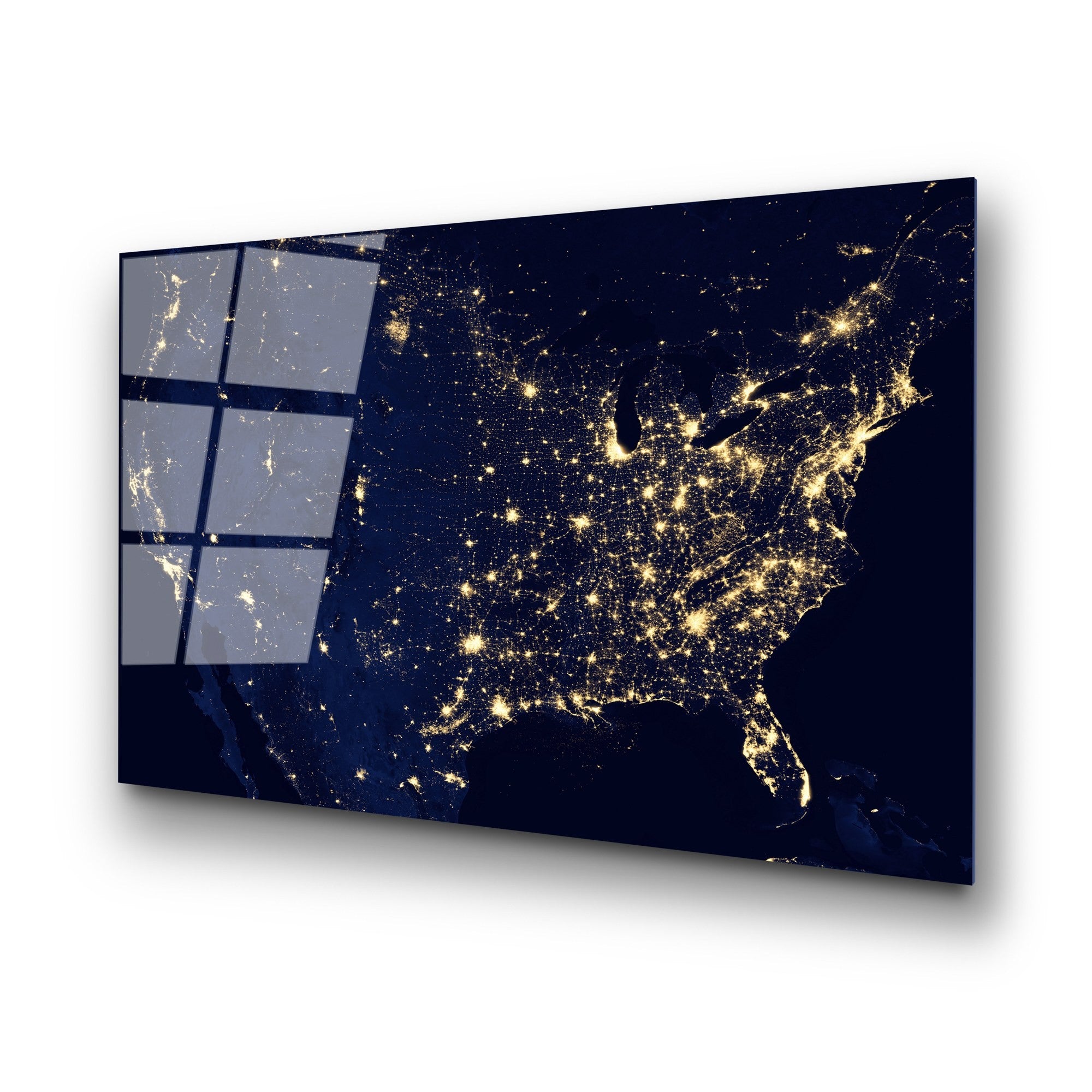 Quadro Decorativo em Vidro Temperado 4 mm Multicolor 70 x 100 cm – UV-190