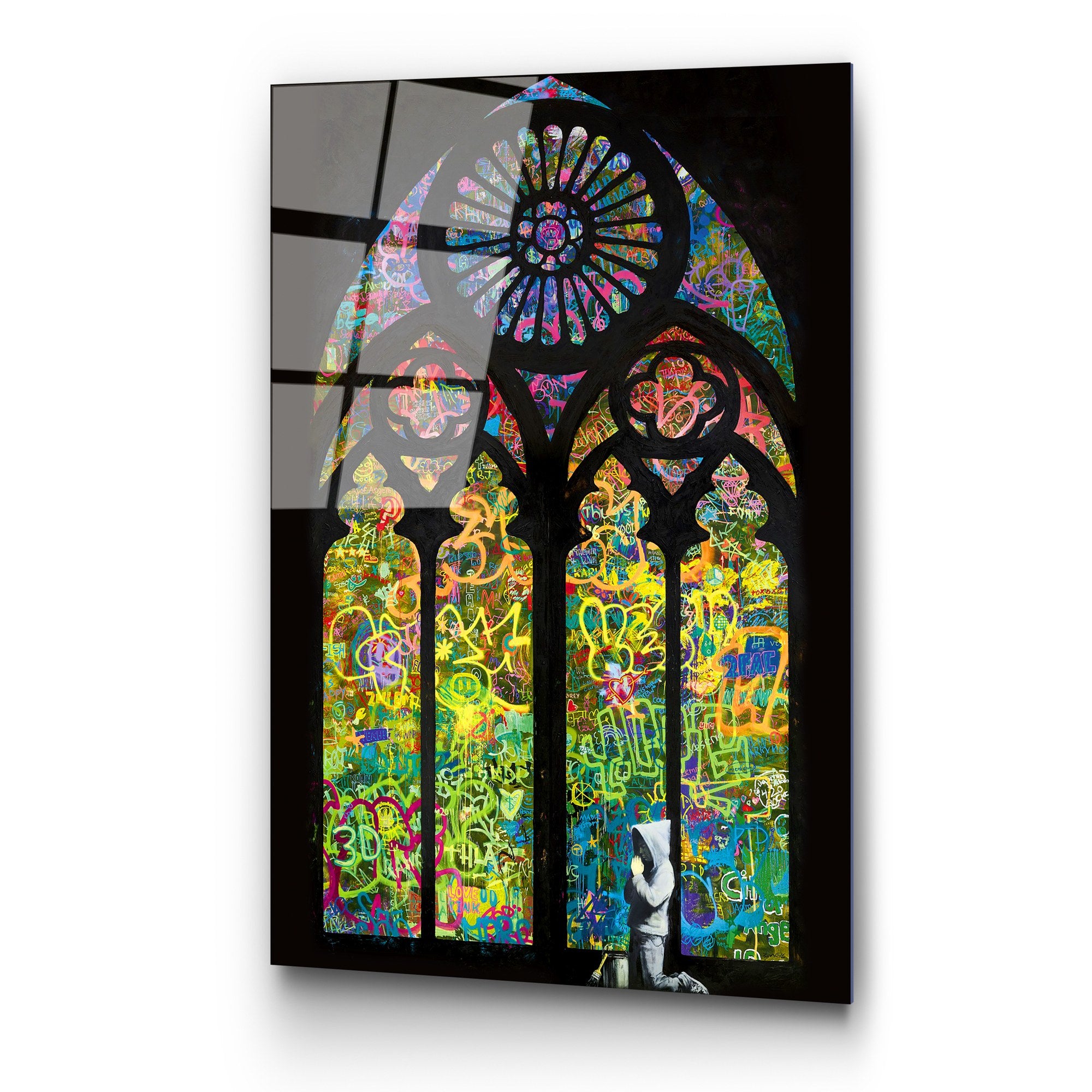 Quadro Decorativo em Vidro Temperado UV-191, 70 x 100 cm, Multicolorido, Vidro 4 mm