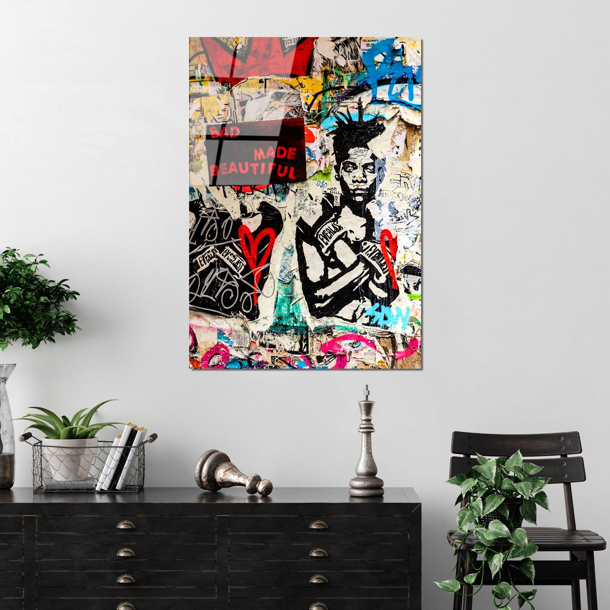 Quadro Decorativo em Vidro Temperado Multicolor UV-195, 70 x 100 cm, 4 mm