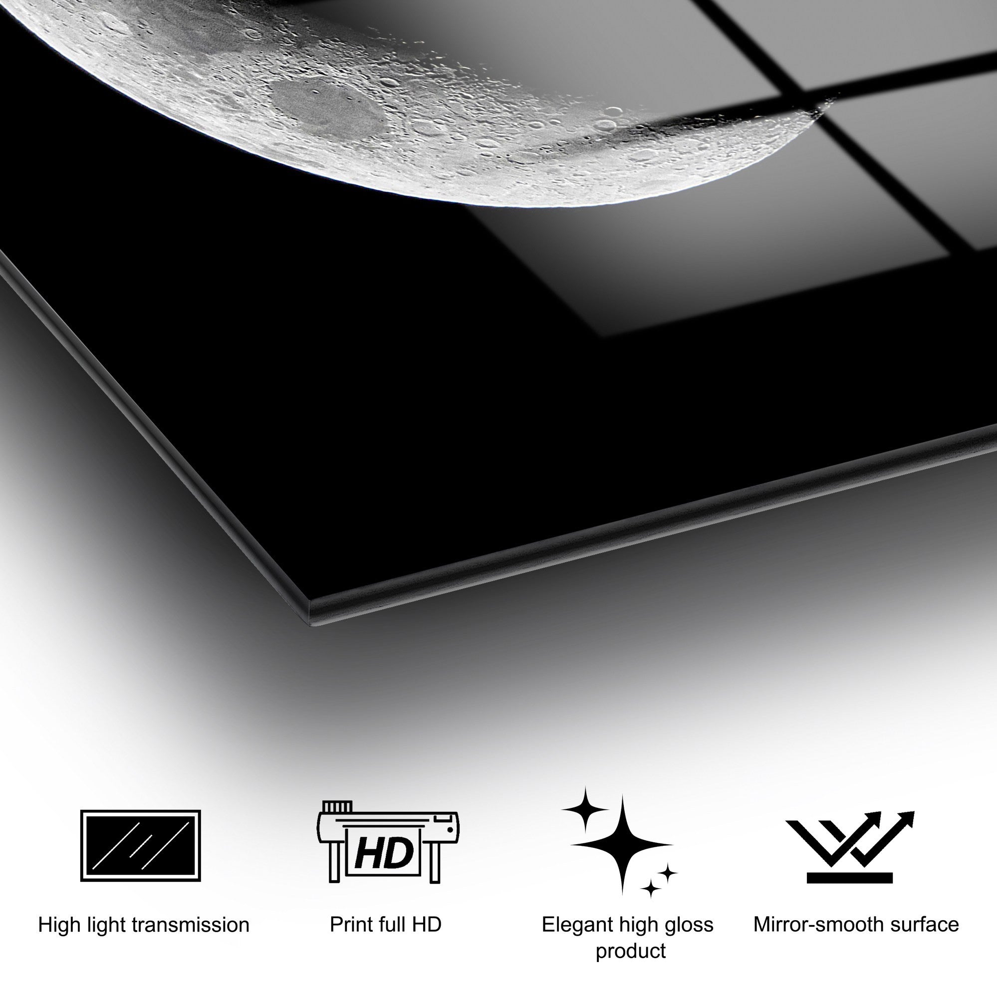 Quadro Decorativo em Vidro Temperado UV-198, 70 x 100 cm, Multicolor, 4 mm