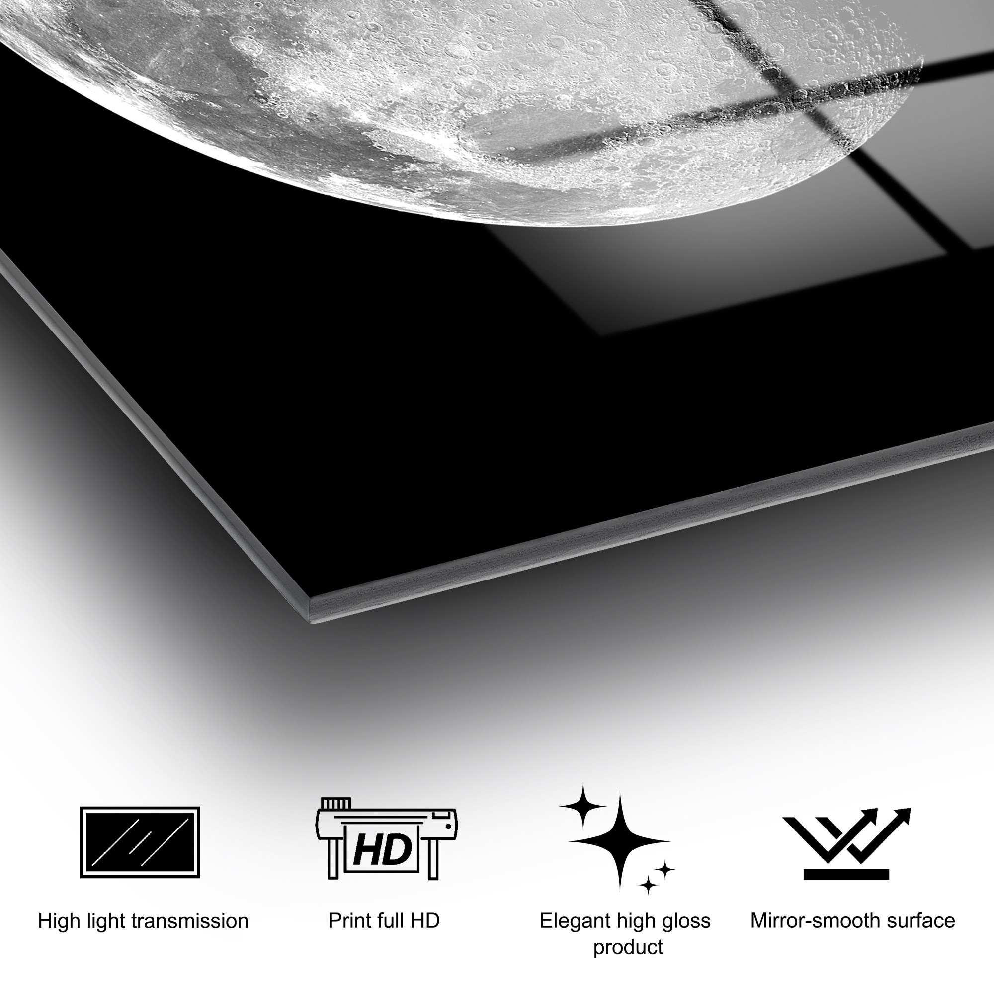 Quadro Decorativo em Vidro Temperado UV-200, Multicolor, 70 x 100 cm (4 mm)