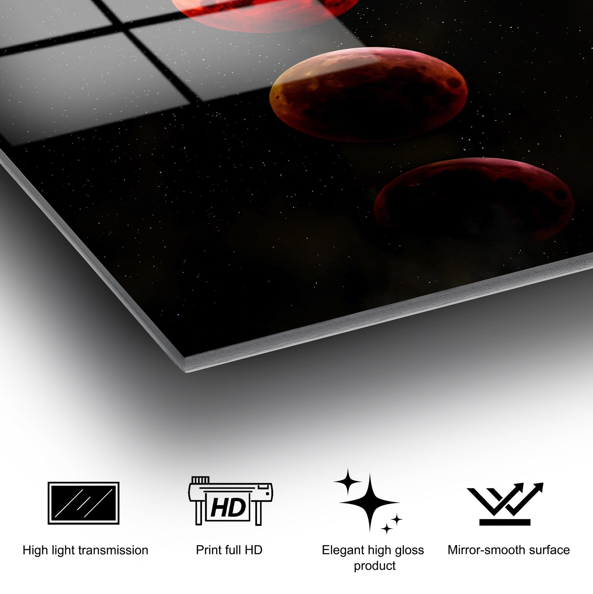 Quadro Decorativo em Vidro Temperado 70 x 100 cm (4 mm) — Multicolor | UV-201 (Ref. 123BZM1264)