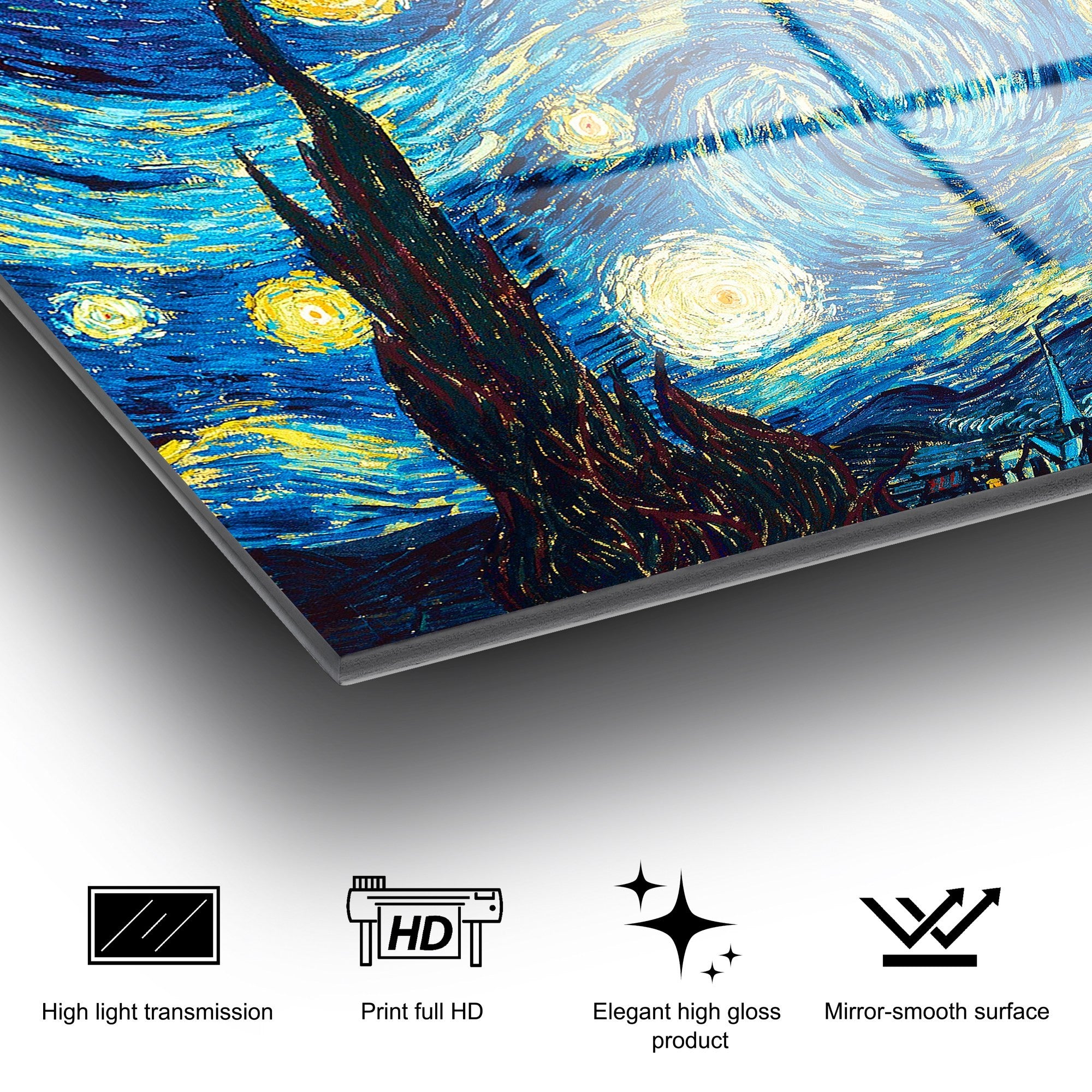 Quadro Decorativo em Vidro Temperado UV-203, 70 x 100 cm, Multicolor, 4 mm (123BZM1266)