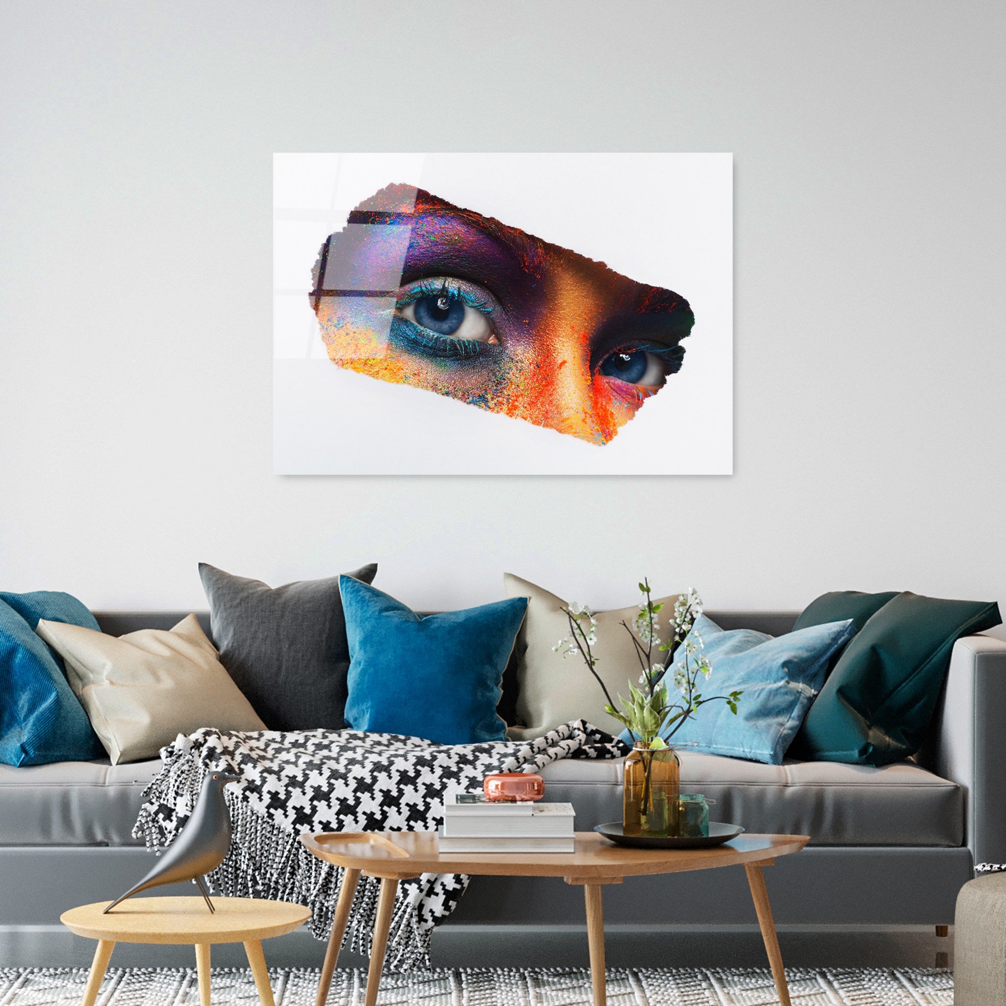 Quadro Decorativo em 100% Vidro Temperado 4 mm, 70 x 100 cm, Multicolor – UV-207