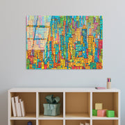 UV-210 Quadro Decorativo em Vidro Temperado 100% 4 mm, 70x100 cm, Multicolor