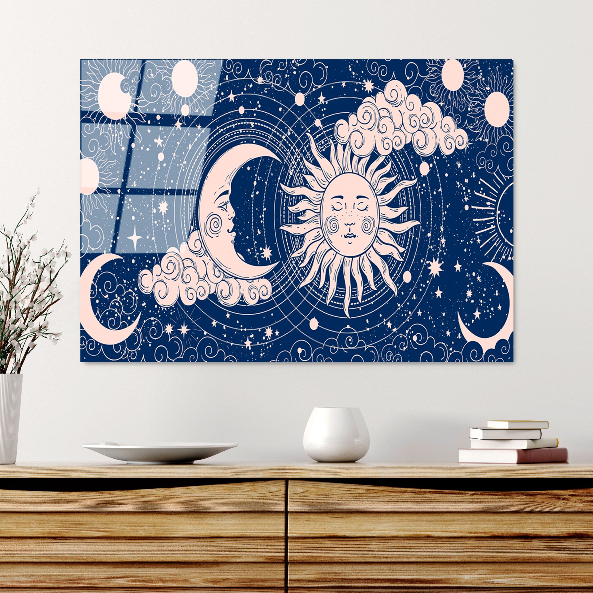 Quadro Decorativo em Vidro Temperado UV-216, 70 x 100 cm, Multicolor, Vidro 100% Temperado 4 mm (Ref. 123BZM1279)