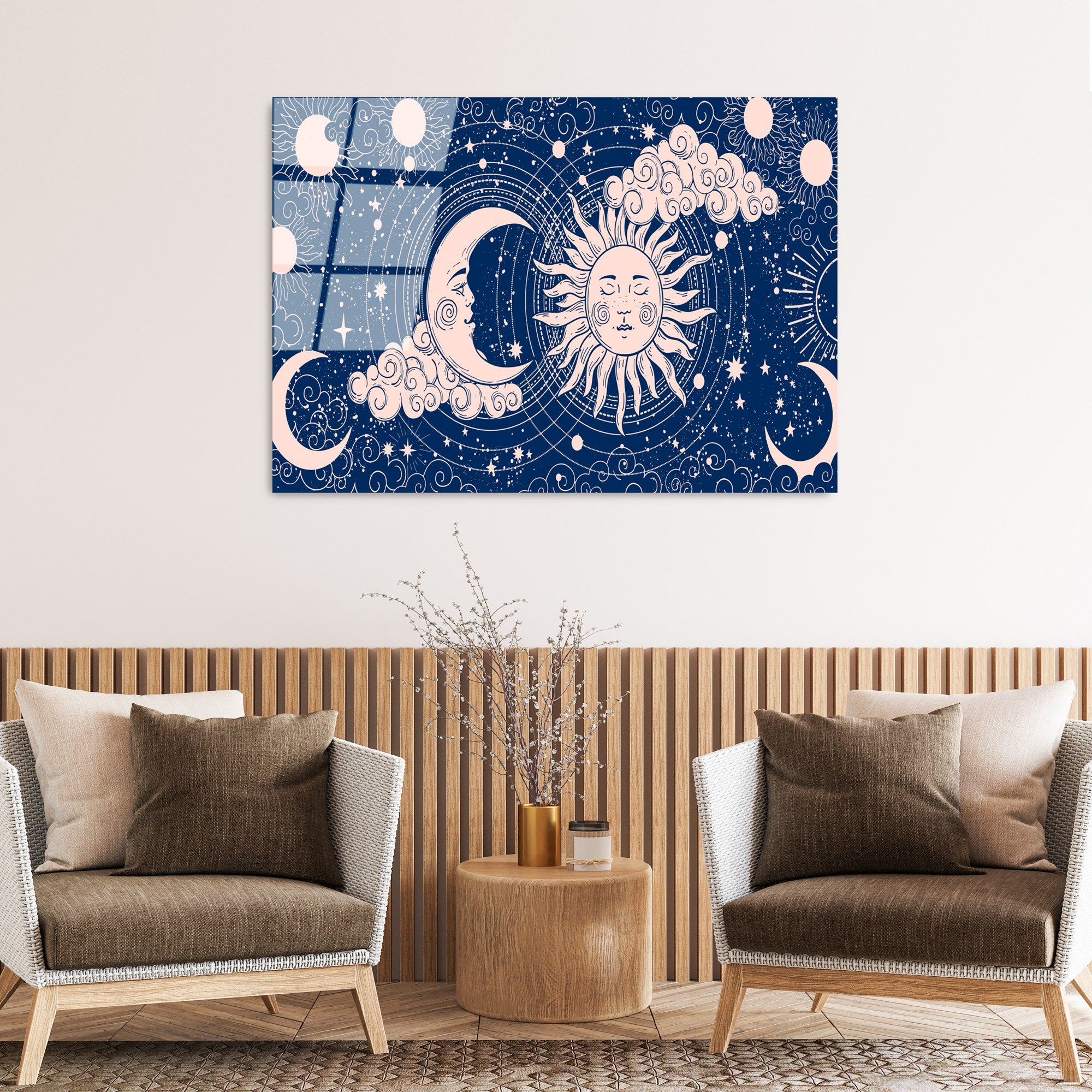 Quadro Decorativo em Vidro Temperado UV-216, 70 x 100 cm, Multicolor, Vidro 100% Temperado 4 mm (Ref. 123BZM1279)