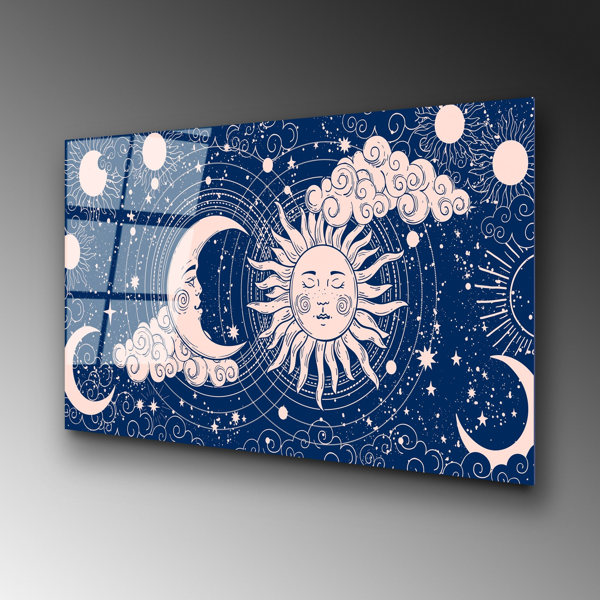 Quadro Decorativo em Vidro Temperado UV-216, 70 x 100 cm, Multicolor, Vidro 100% Temperado 4 mm (Ref. 123BZM1279)