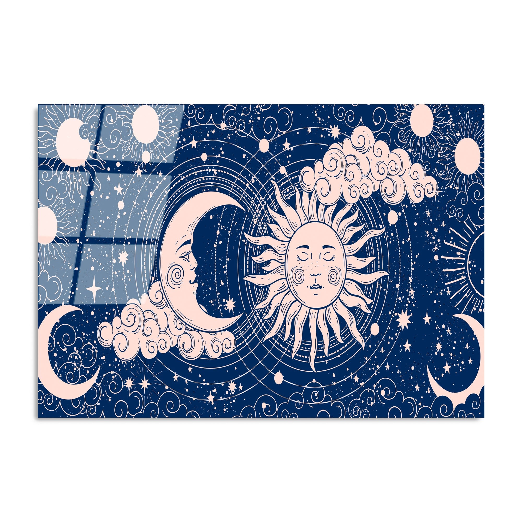 Quadro Decorativo em Vidro Temperado UV-216, 70 x 100 cm, Multicolor, Vidro 100% Temperado 4 mm (Ref. 123BZM1279)