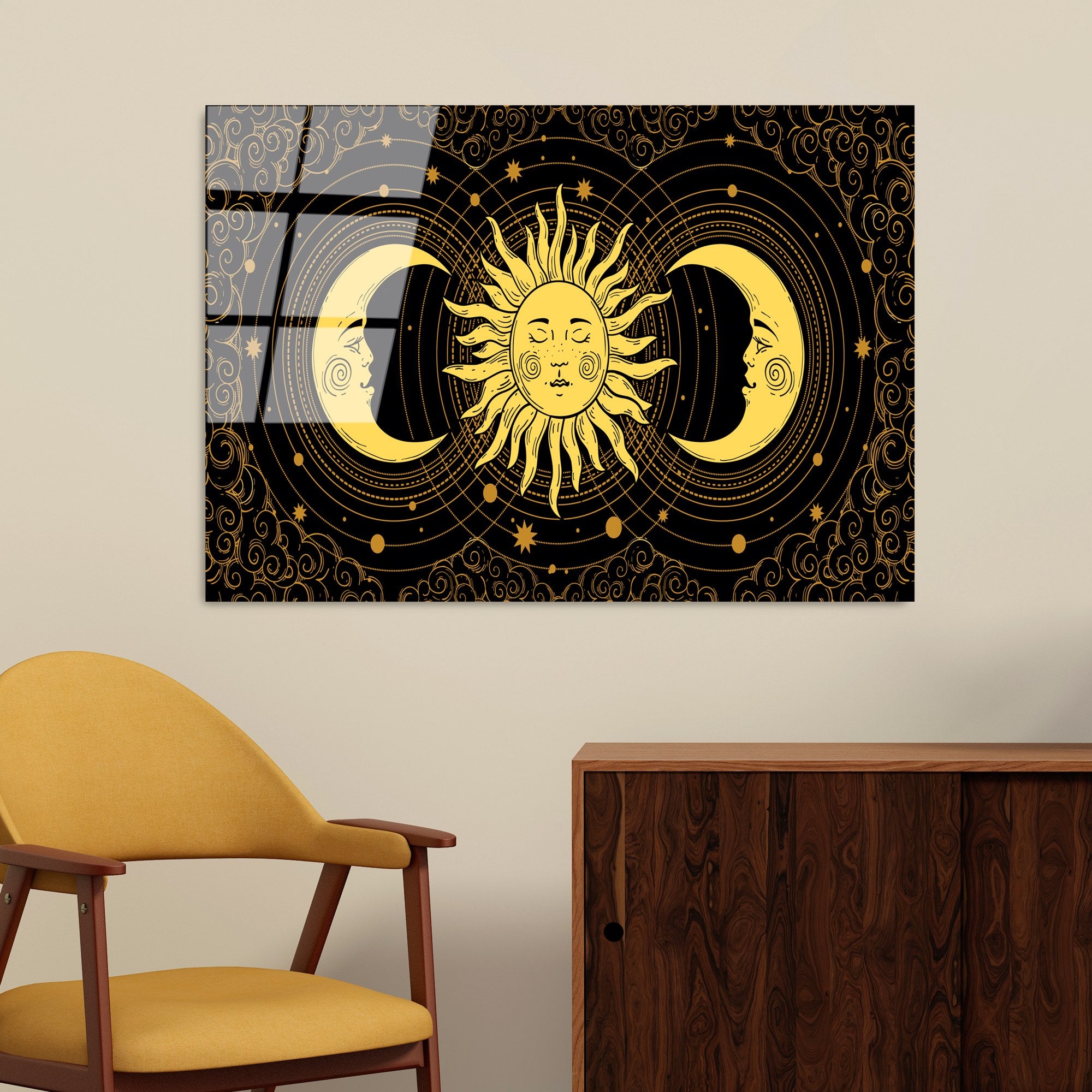 Quadro Decorativo 100% Vidro Temperado UV-217, 70 x 100 cm, Multicolor (4 mm)