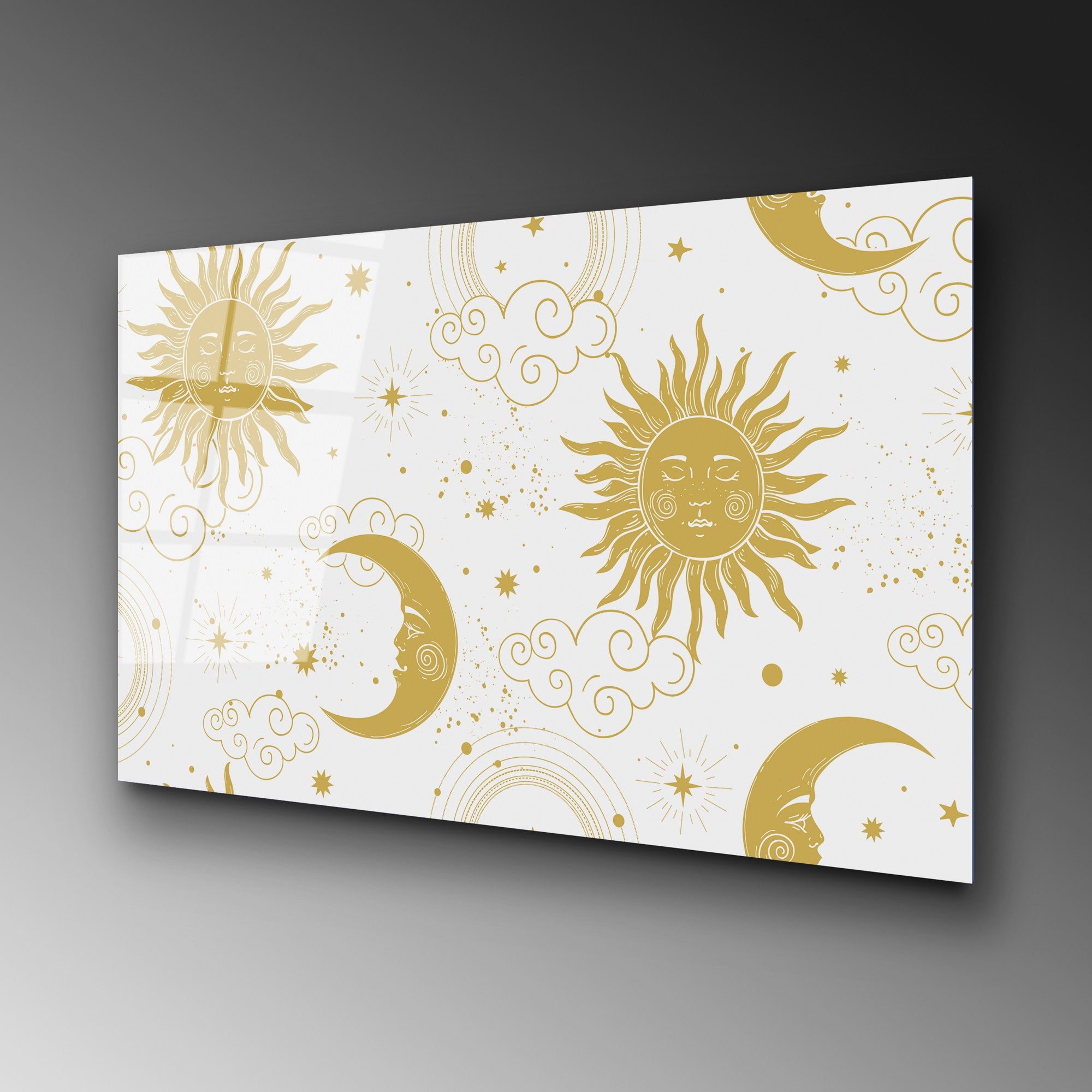 Quadro Decorativo em Vidro Temperado 4 mm UV-219 - 70 x 100 cm - Multicolor