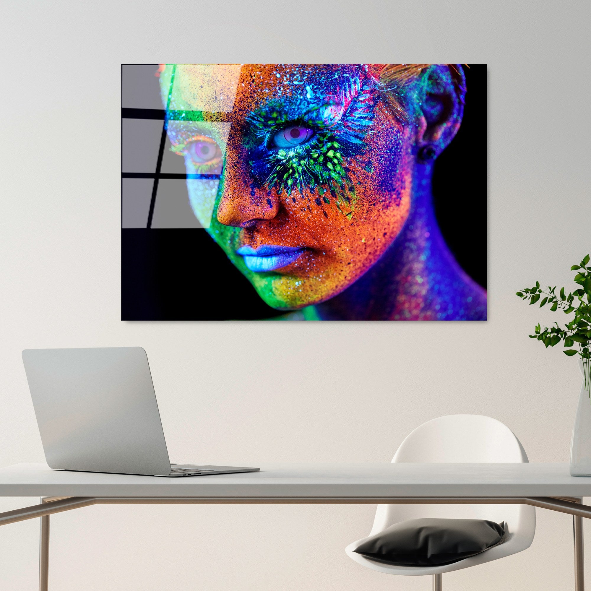 Quadro Decorativo em Vidro Temperado 100% (4 mm) UV-220, 70 x 100 cm, Multicolor