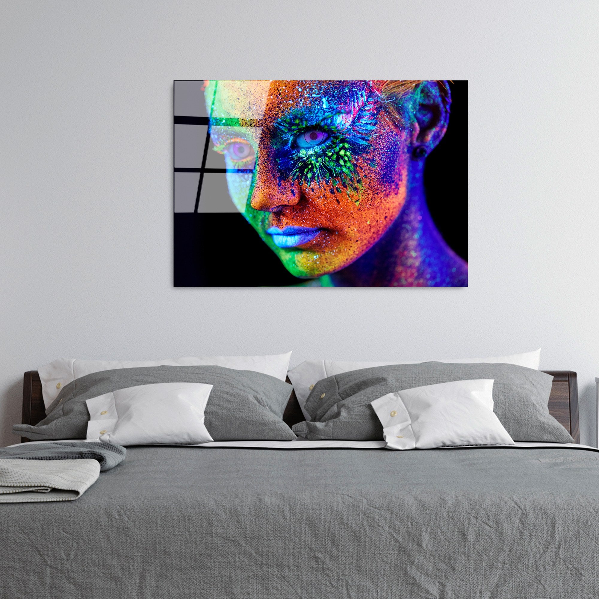 Quadro Decorativo em Vidro Temperado 100% (4 mm) UV-220, 70 x 100 cm, Multicolor