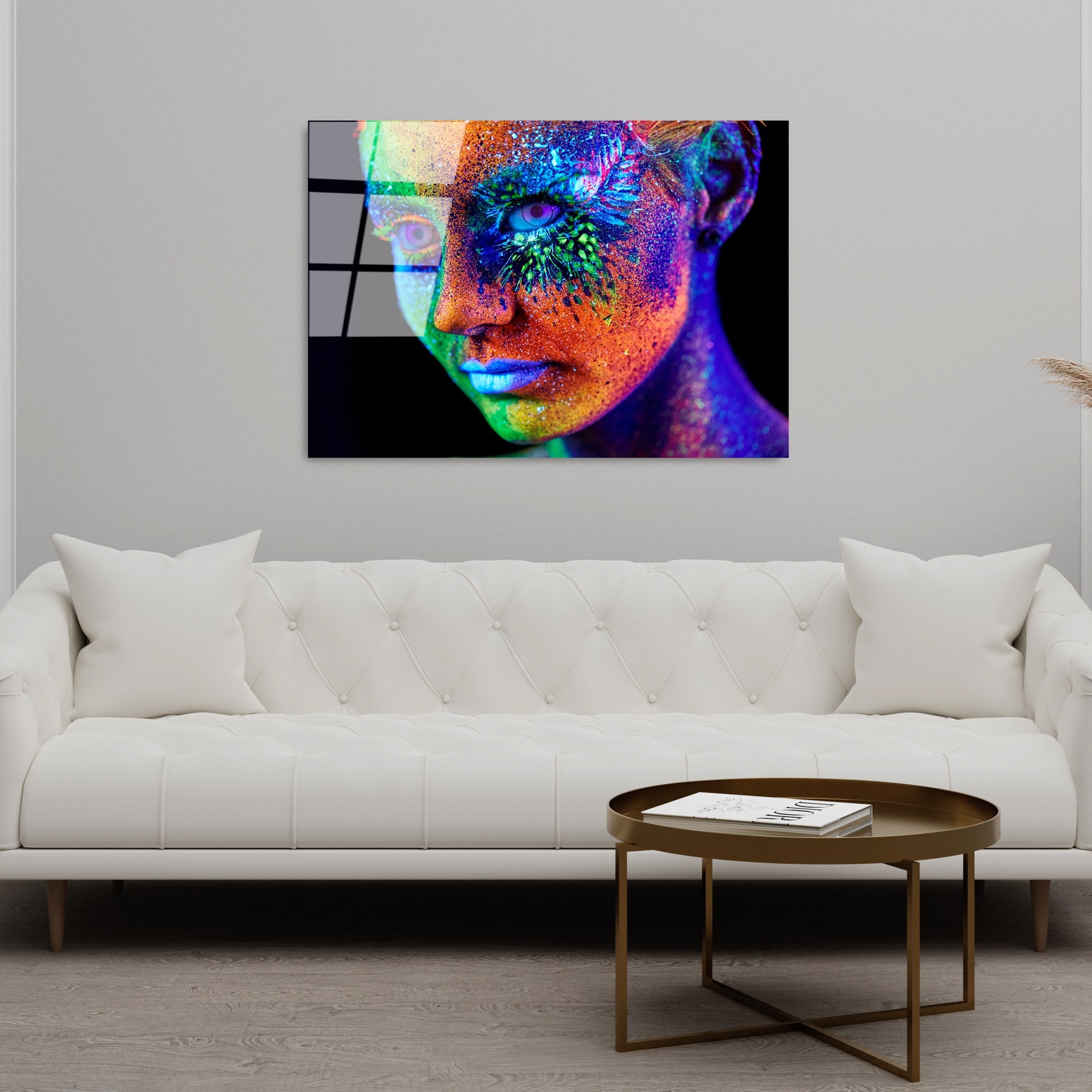 Quadro Decorativo em Vidro Temperado 100% (4 mm) UV-220, 70 x 100 cm, Multicolor