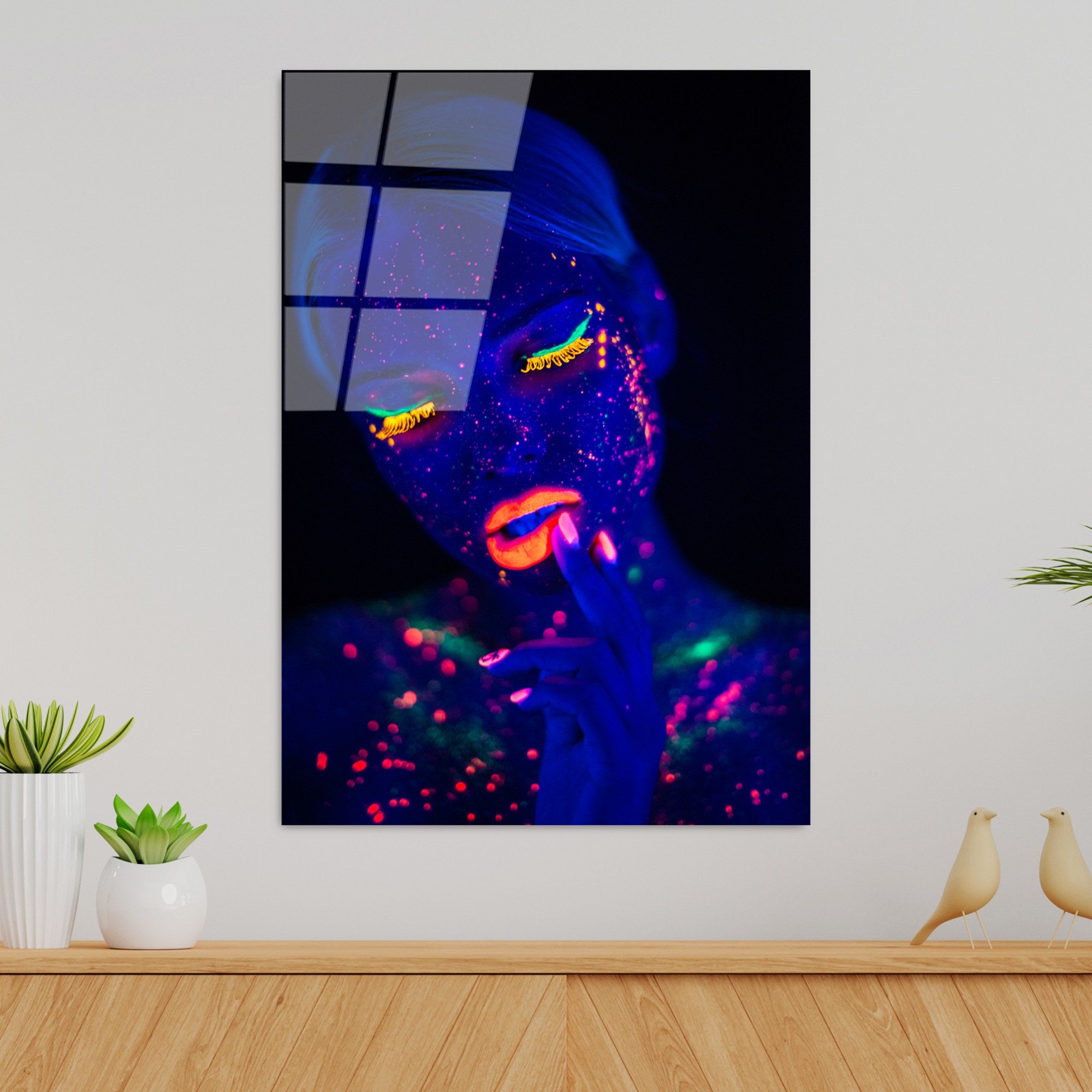 Quadro Decorativo em Vidro Temperado UV-222 (70 x 100 cm) – Multicolor, Vidro 4 mm