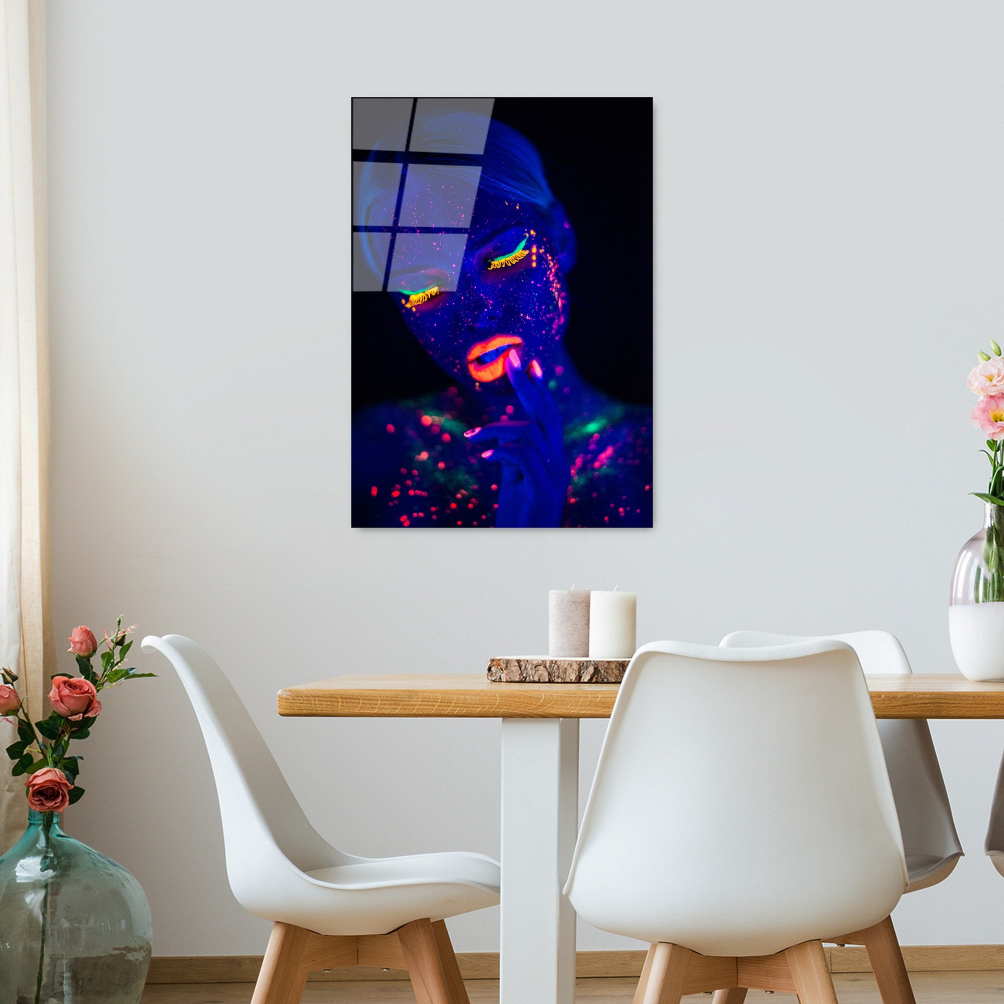 Quadro Decorativo em Vidro Temperado UV-222 (70 x 100 cm) – Multicolor, Vidro 4 mm