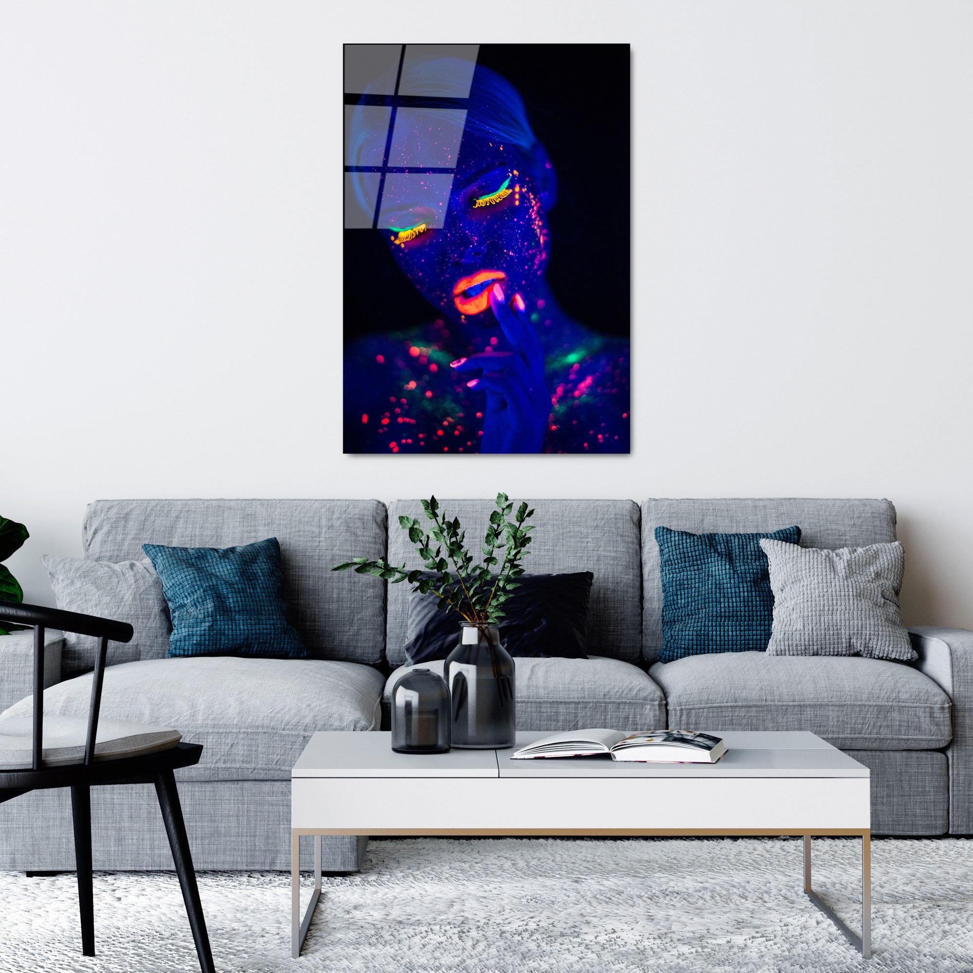 Quadro Decorativo em Vidro Temperado UV-222 (70 x 100 cm) – Multicolor, Vidro 4 mm