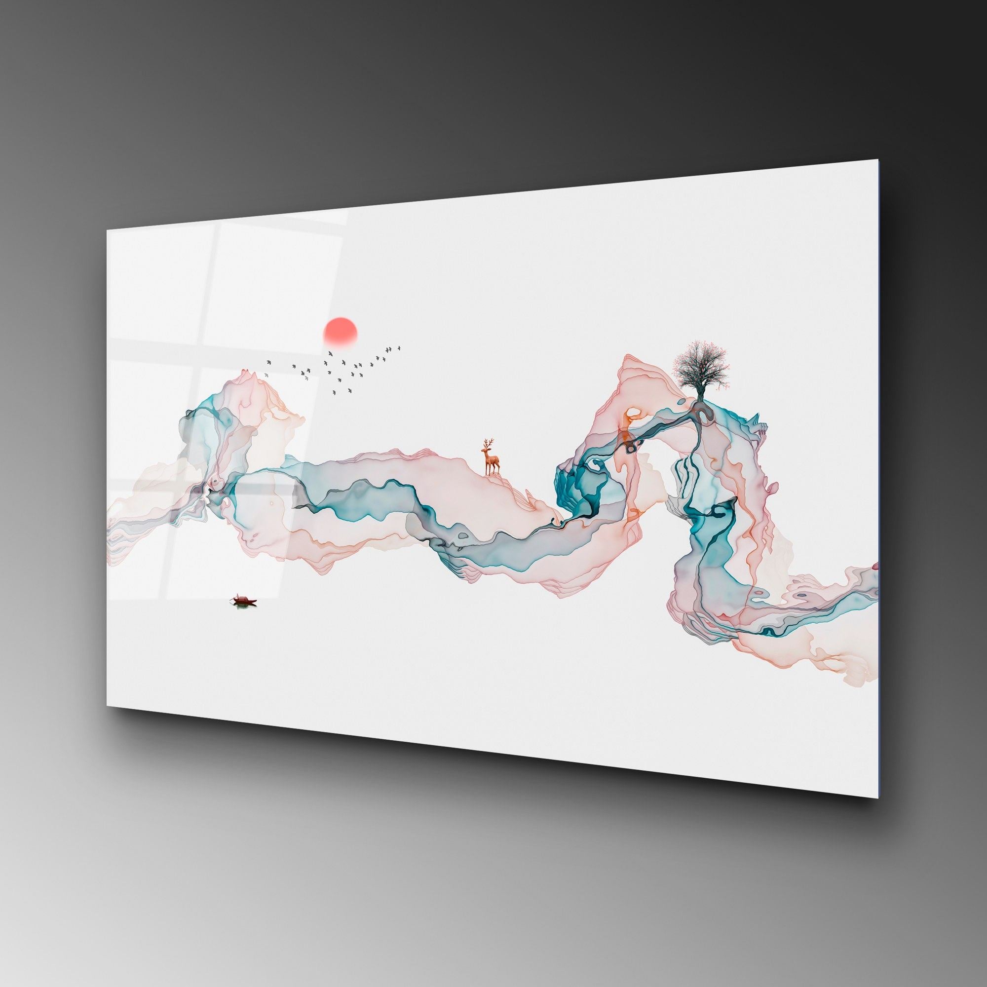 Quadro Decorativo 100% Vidro Temperado UV-224, Multicolor, 70 x 100 cm (4 mm)