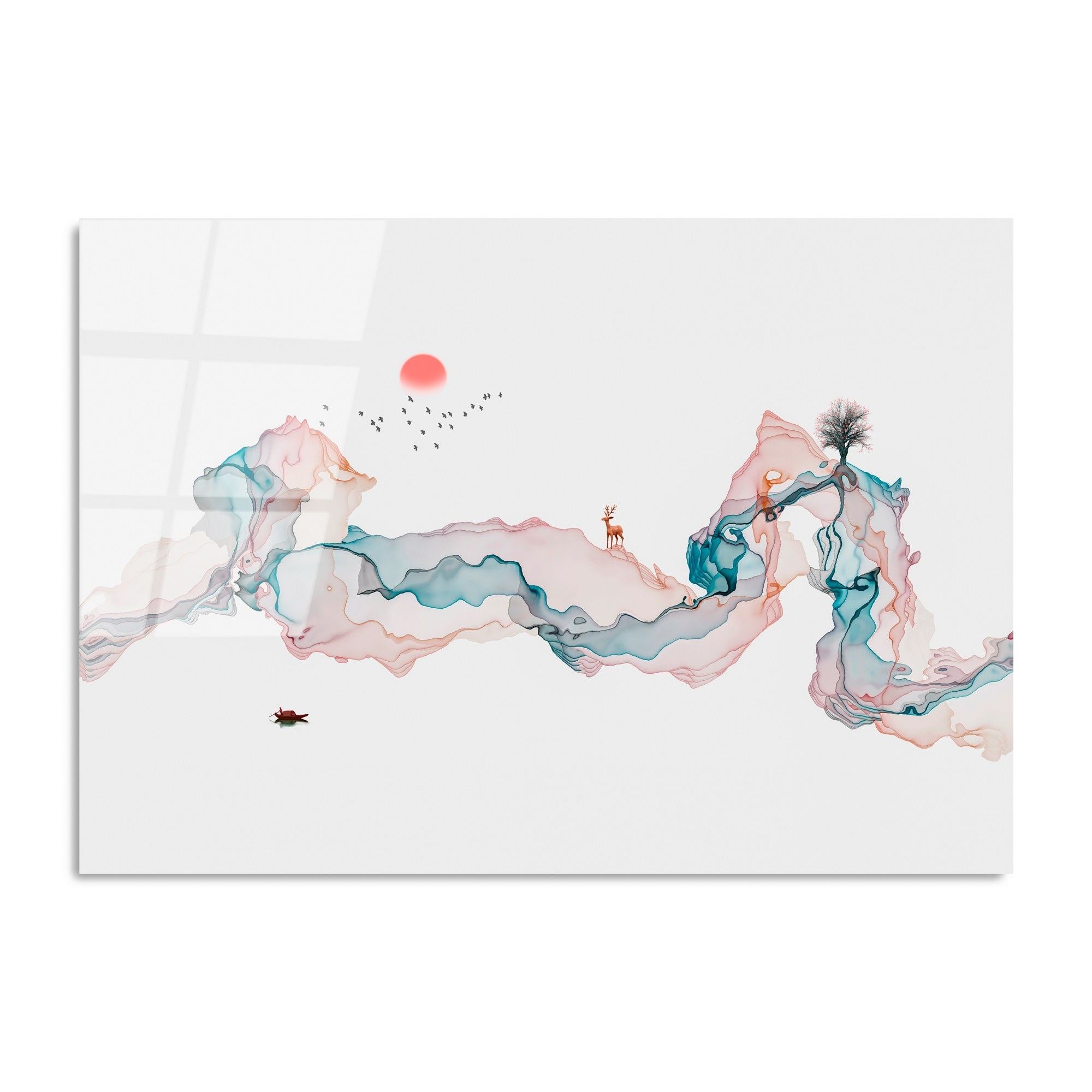 Quadro Decorativo 100% Vidro Temperado UV-224, Multicolor, 70 x 100 cm (4 mm)