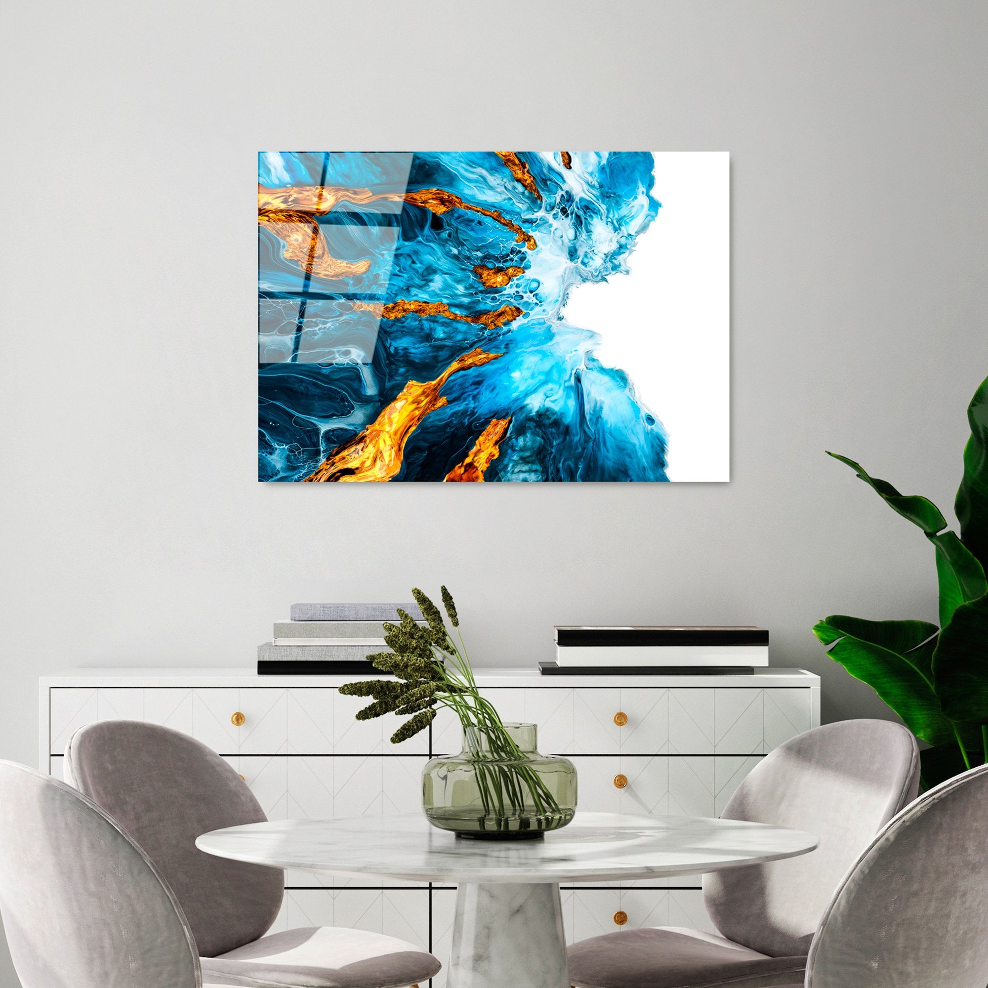 Quadro Decorativo em Vidro Temperado UV-225, 70x100 cm, Multicolor, 4 mm