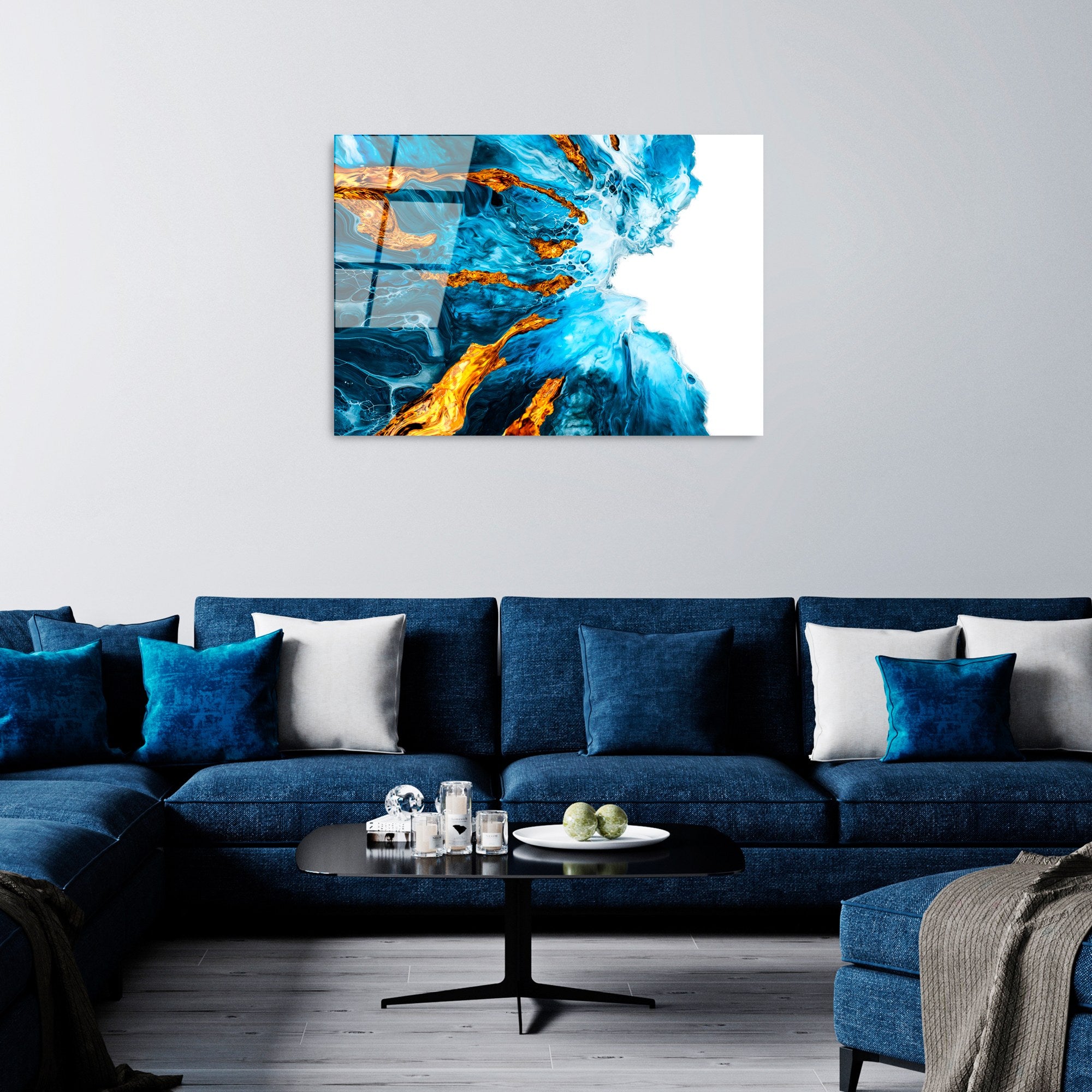 Quadro Decorativo em Vidro Temperado UV-225, 70x100 cm, Multicolor, 4 mm